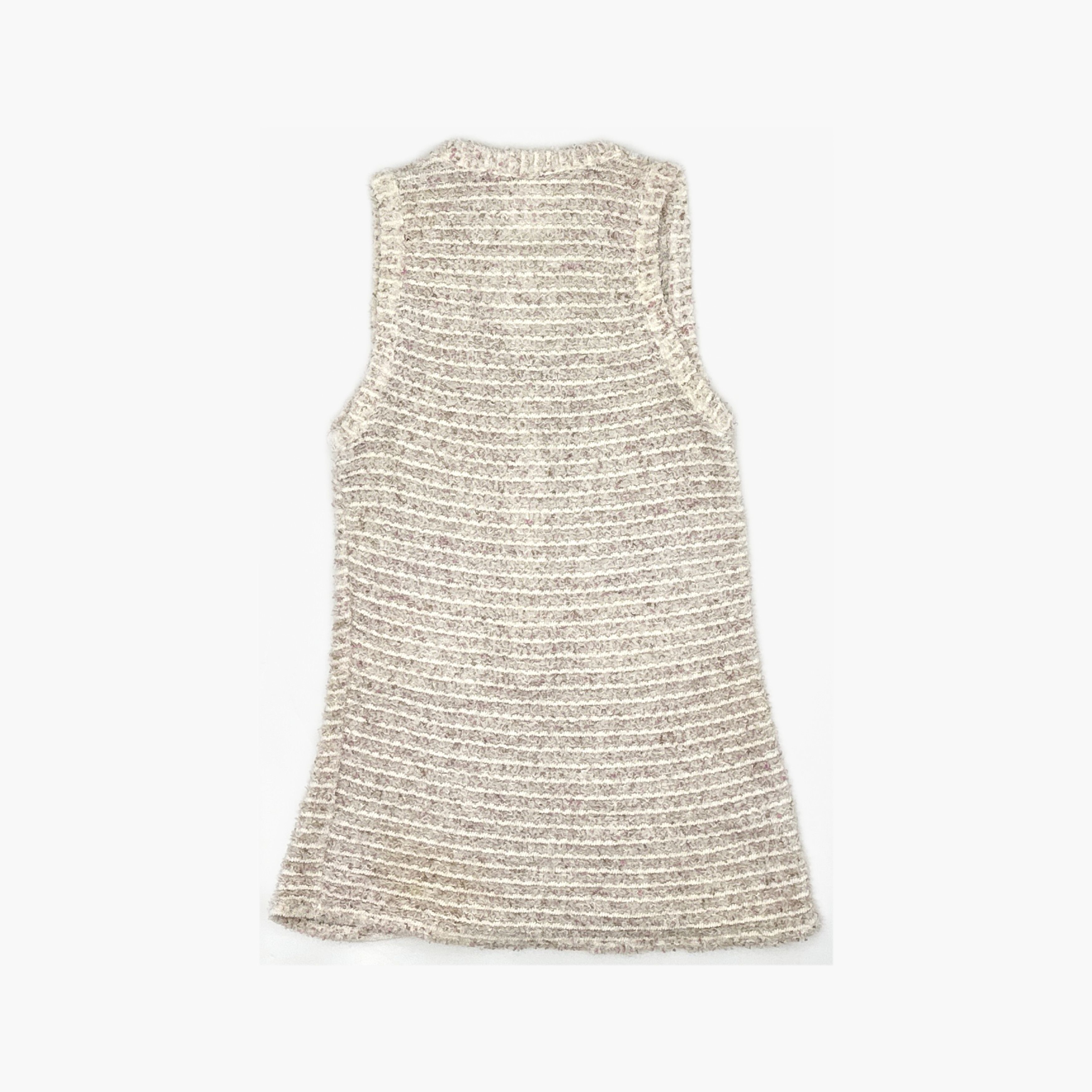 Chanel Chanel Tweed Sleeveless Button Up Size 38 Size S / US 4 / IT 40 - 2 Thumbnail