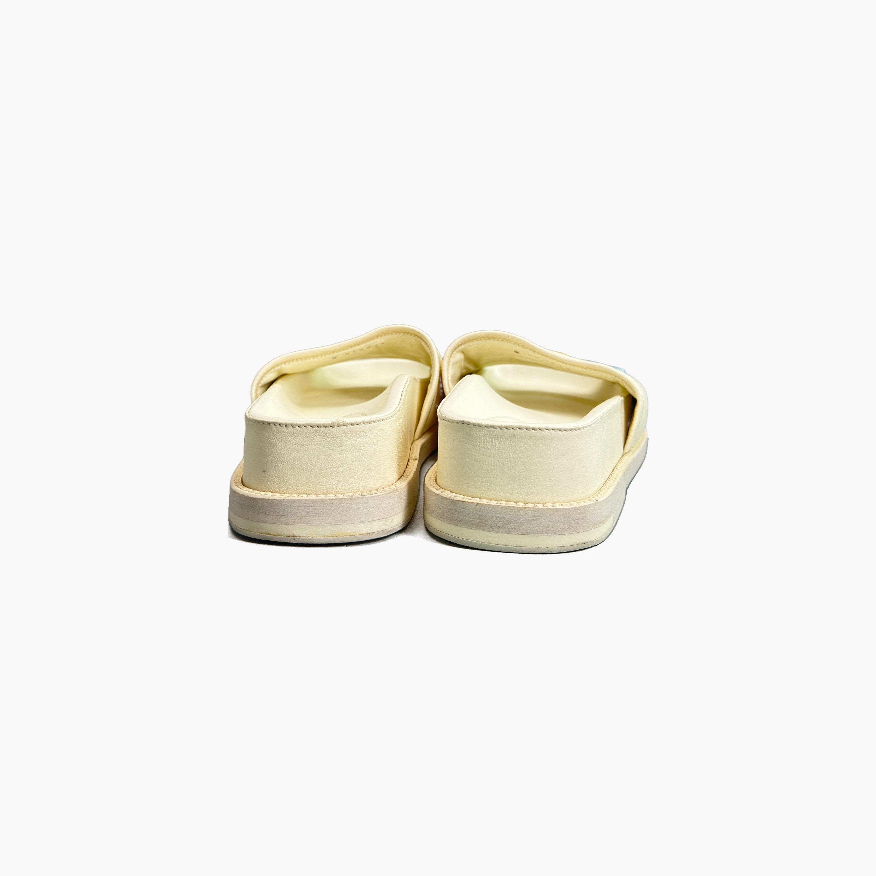Chanel Chanel Multicolor Logo Leather Sandals Size 35.5 Size US 5.5 / IT 35.5 - 6 Thumbnail
