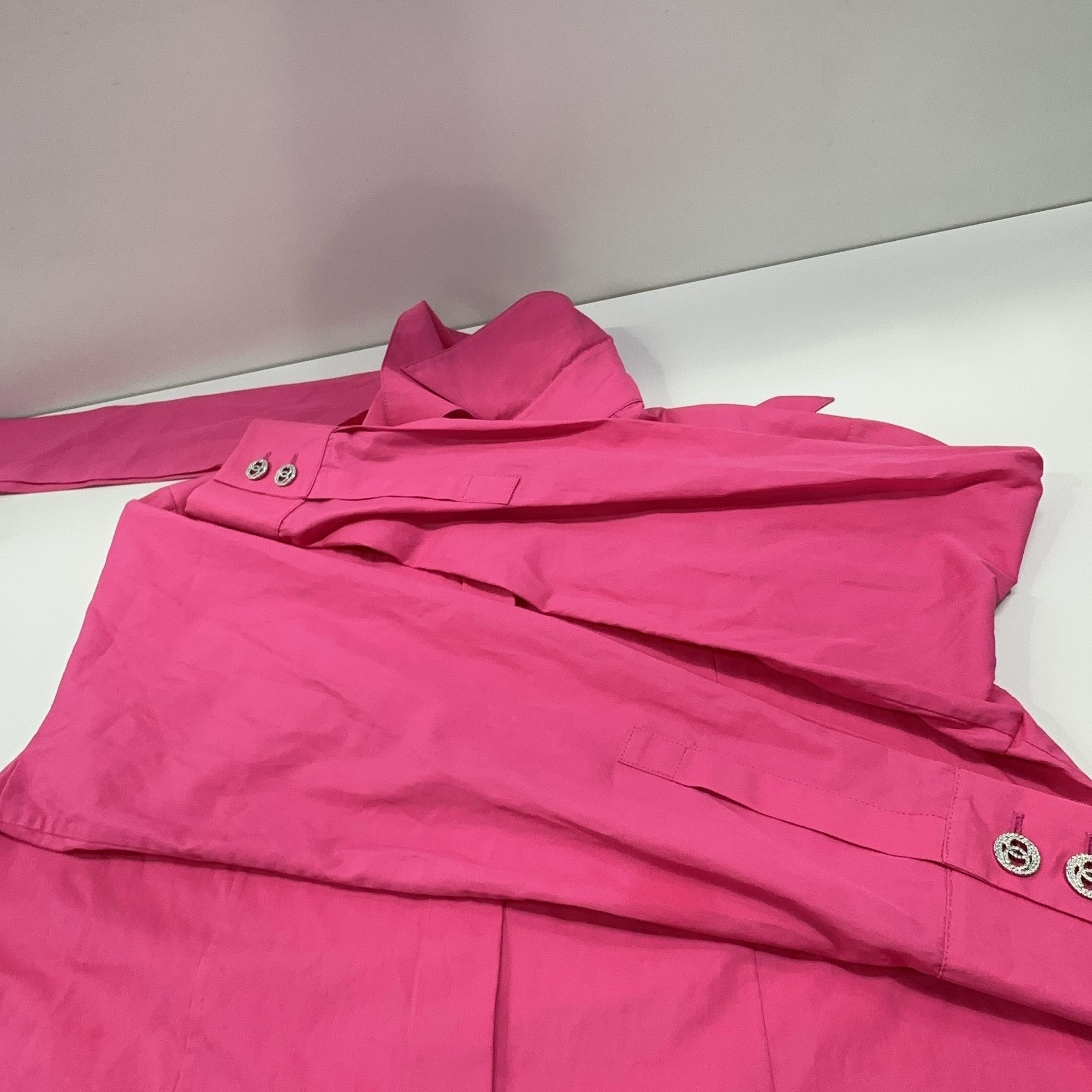 Chanel Chanel Pink Cotton Button Up Shirt Size 36 Size XS / US 0-2 / IT 36-38 - 11 Thumbnail