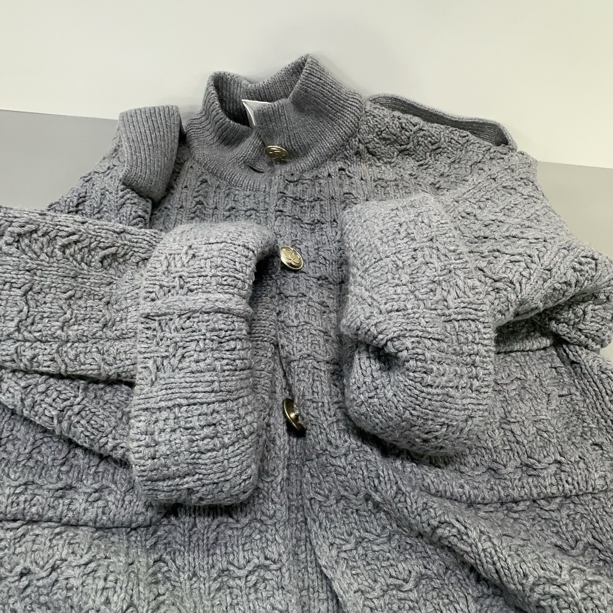 Chanel Chanel Gray Cashmere Wool Knit Dress Size 34 Size XS / US 0-2 / IT 36-38 - 11 Thumbnail