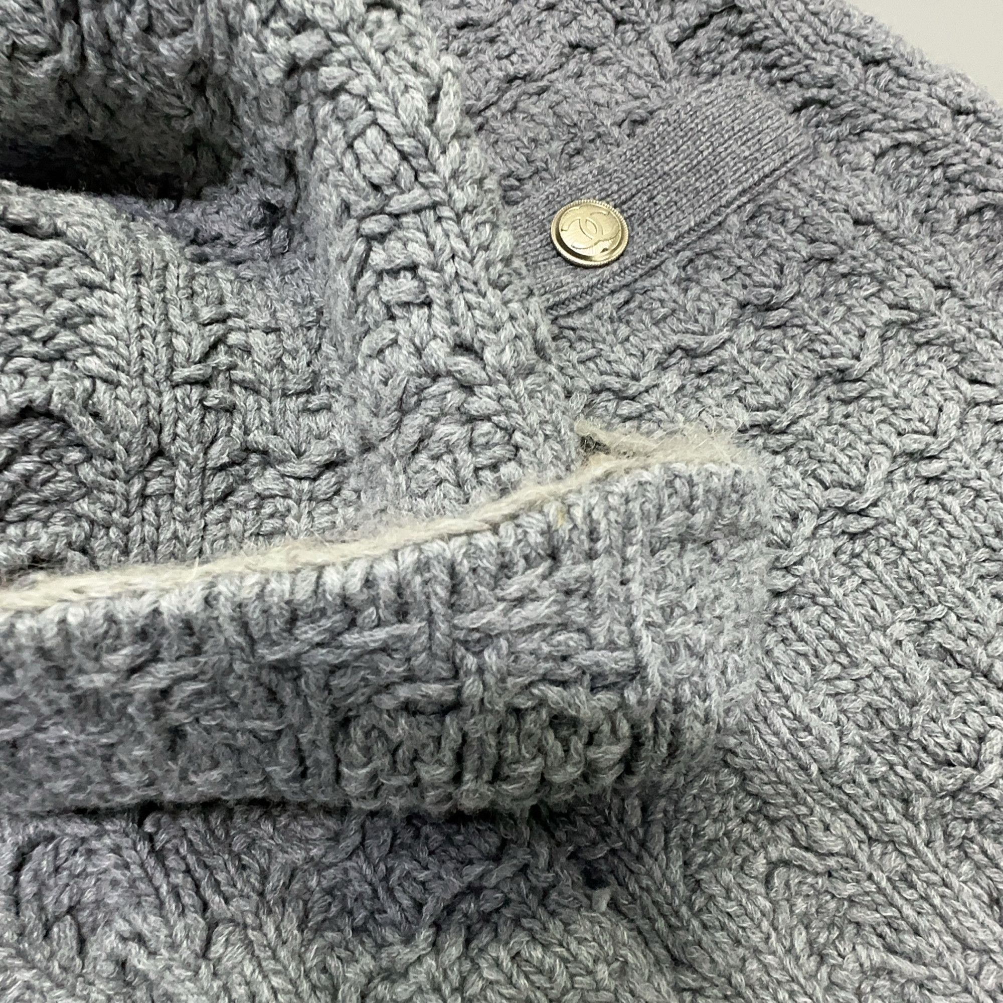 Chanel Chanel Gray Cashmere Wool Knit Dress Size 34 Size XS / US 0-2 / IT 36-38 - 9 Thumbnail