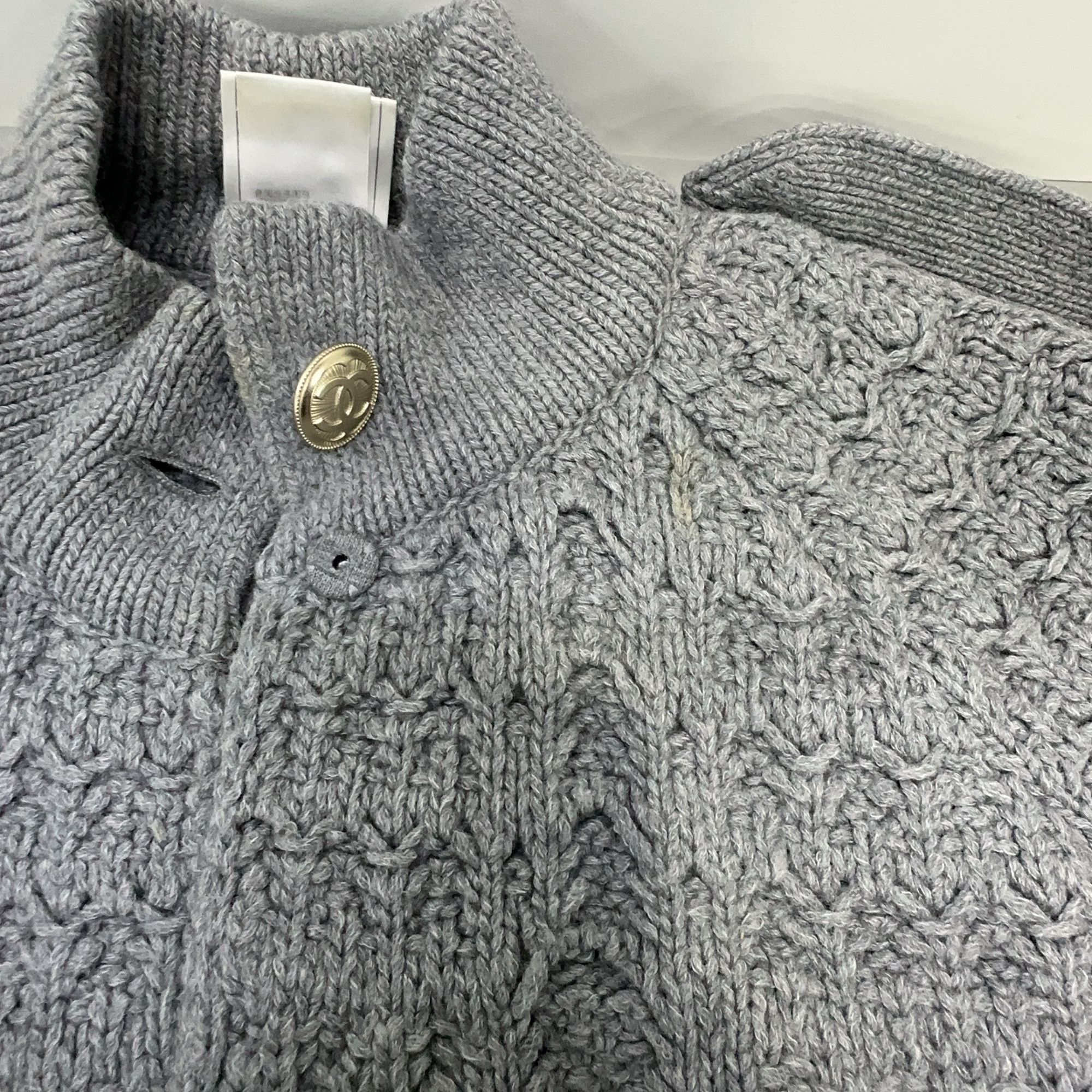Chanel Chanel Gray Cashmere Wool Knit Dress Size 34 Size XS / US 0-2 / IT 36-38 - 12 Thumbnail