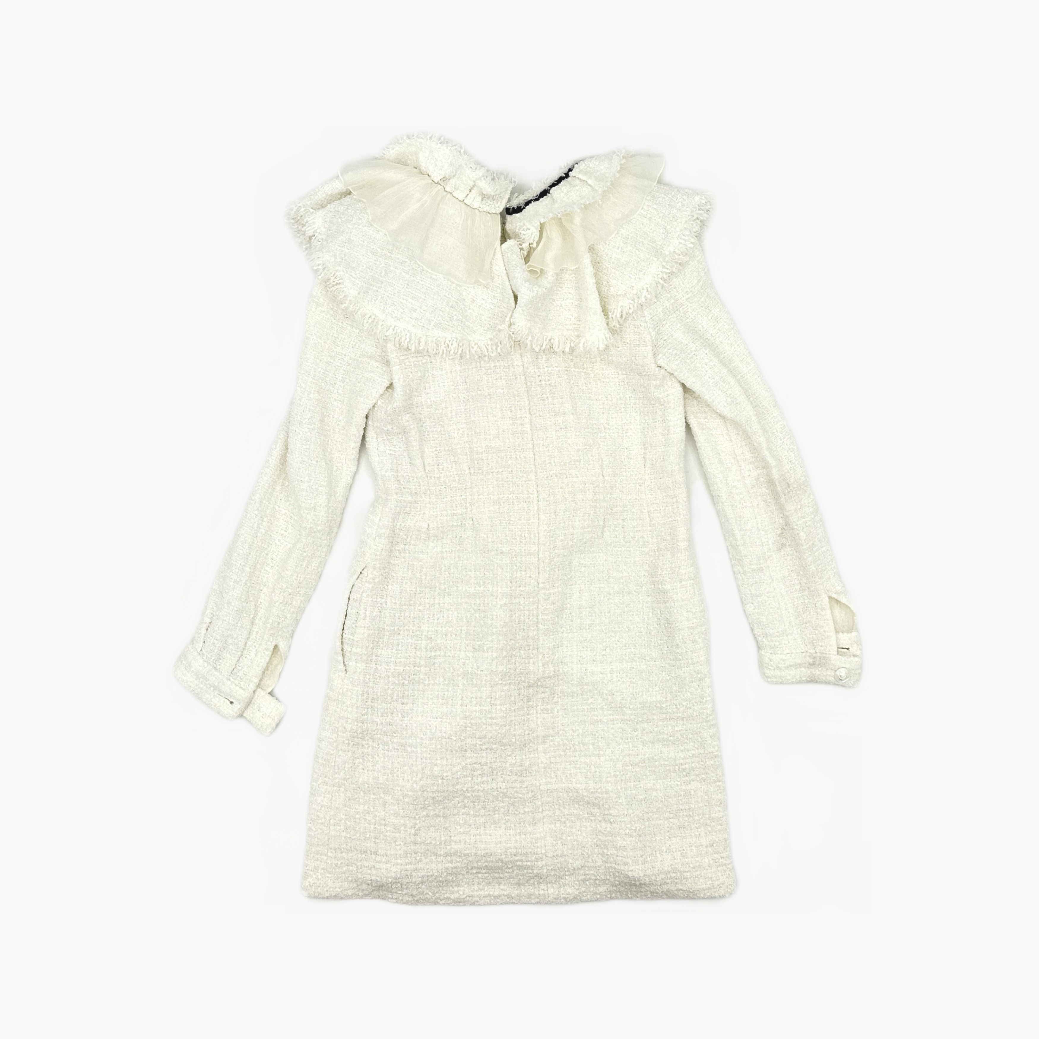 Chanel CHANEL Tweed Ruffle Dress Size 36 Size XS / US 0-2 / IT 36-38 - 2 Thumbnail