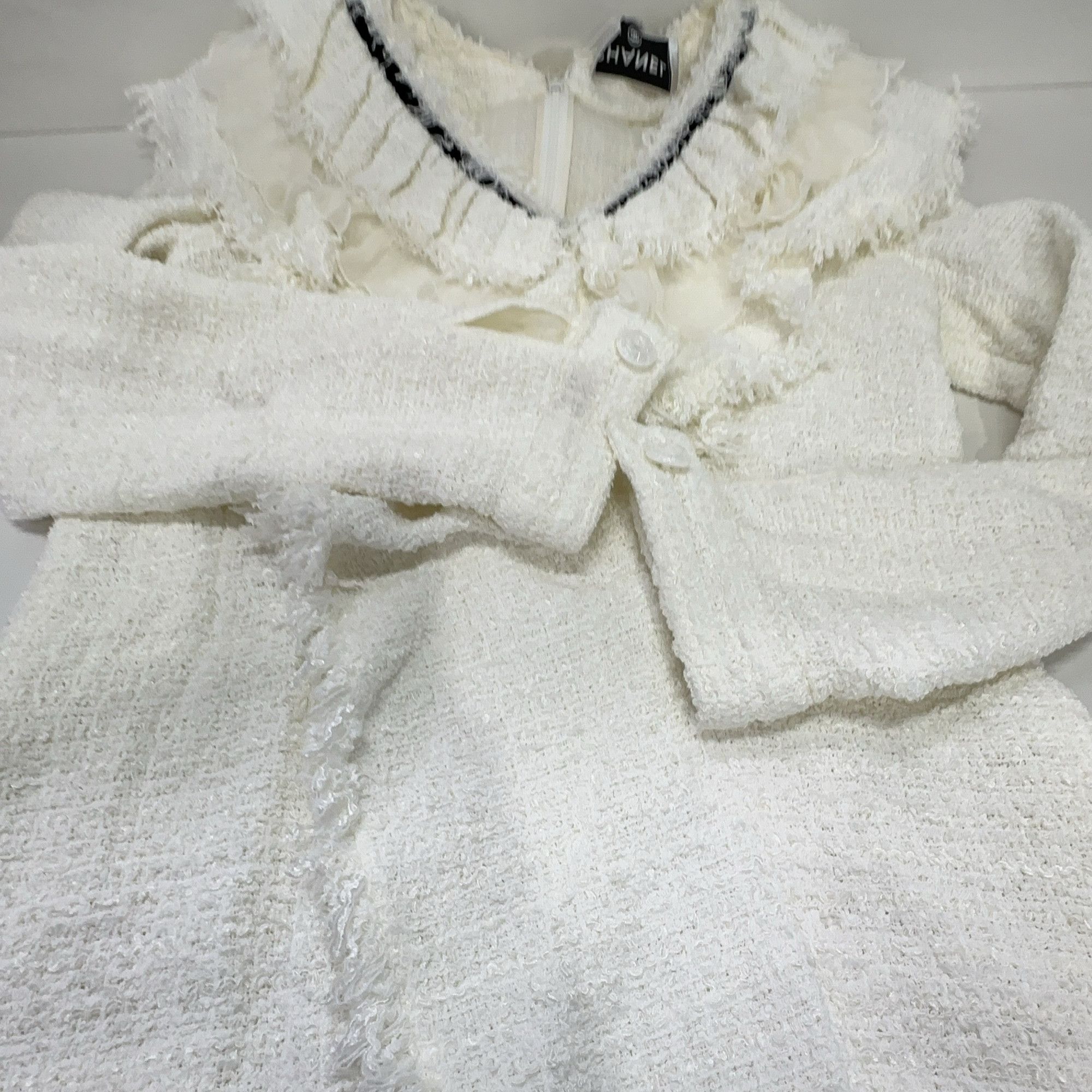Chanel CHANEL Tweed Ruffle Dress Size 36 Size XS / US 0-2 / IT 36-38 - 11 Thumbnail
