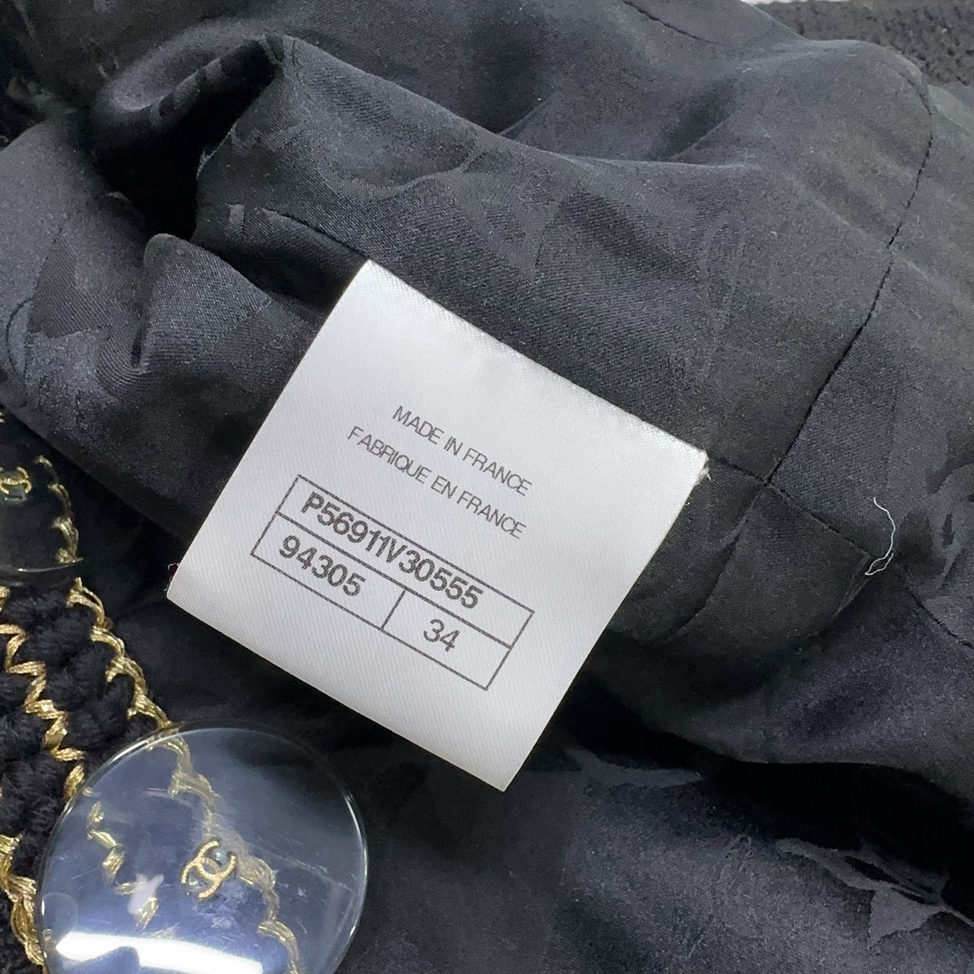 Chanel Chanel Tweed Blazer Black Size 34 Size XS / US 0-2 / IT 36-38 - 4 Thumbnail