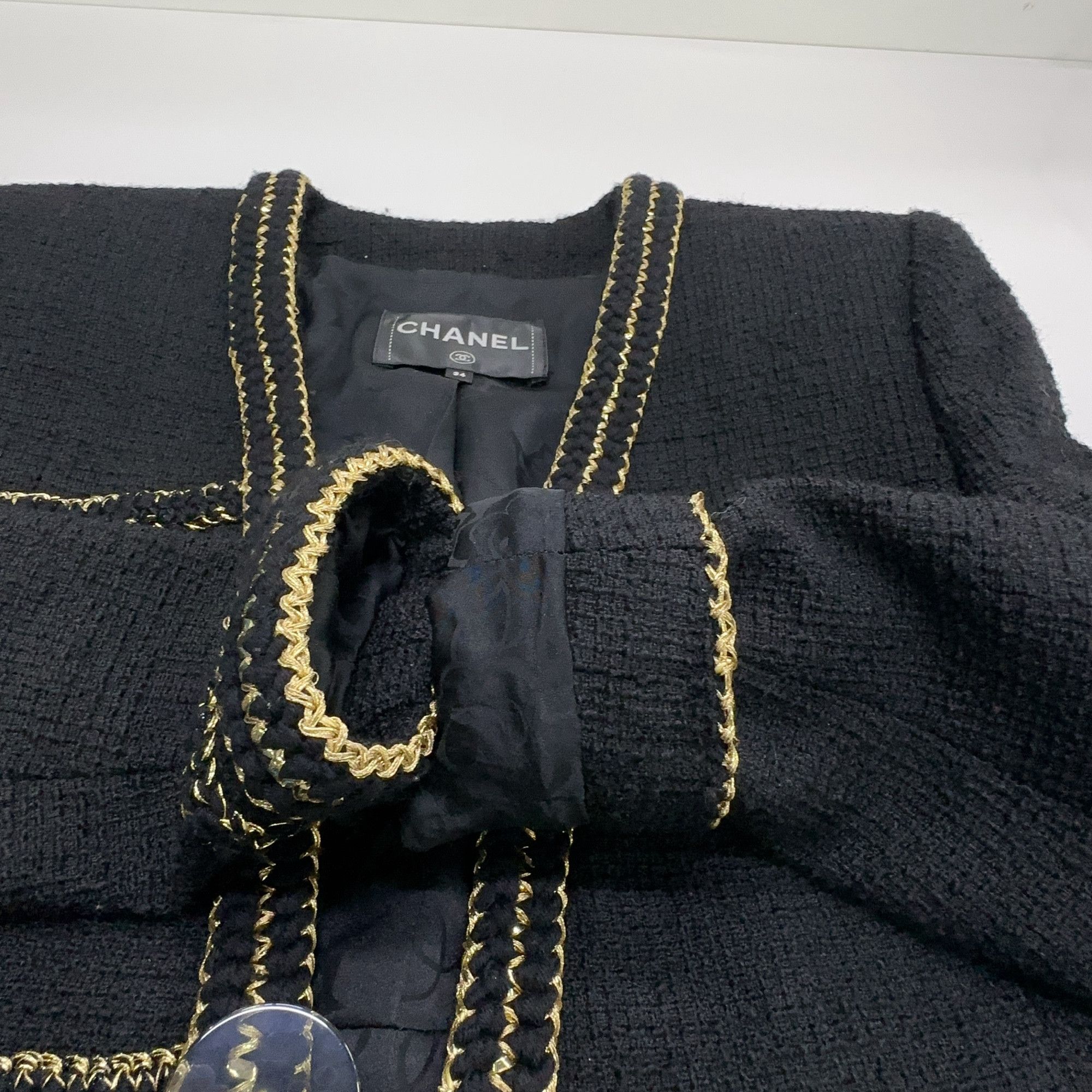 Chanel Chanel Tweed Blazer Black Size 34 Size XS / US 0-2 / IT 36-38 - 7 Thumbnail