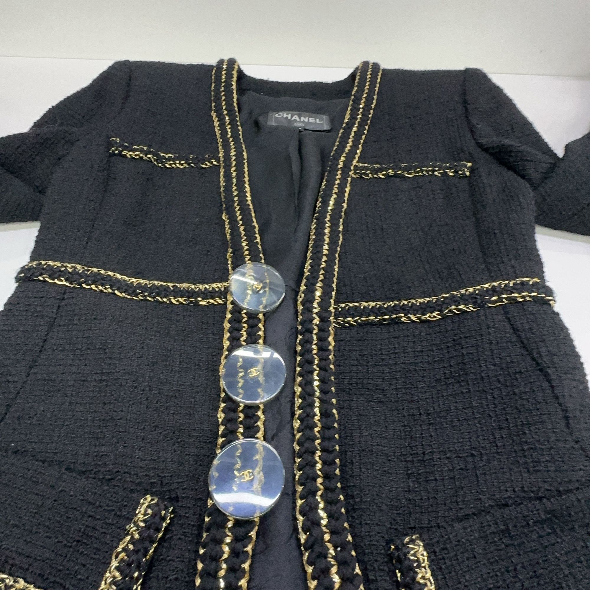 Chanel Chanel Tweed Blazer Black Size 34 Size XS / US 0-2 / IT 36-38 - 8 Thumbnail