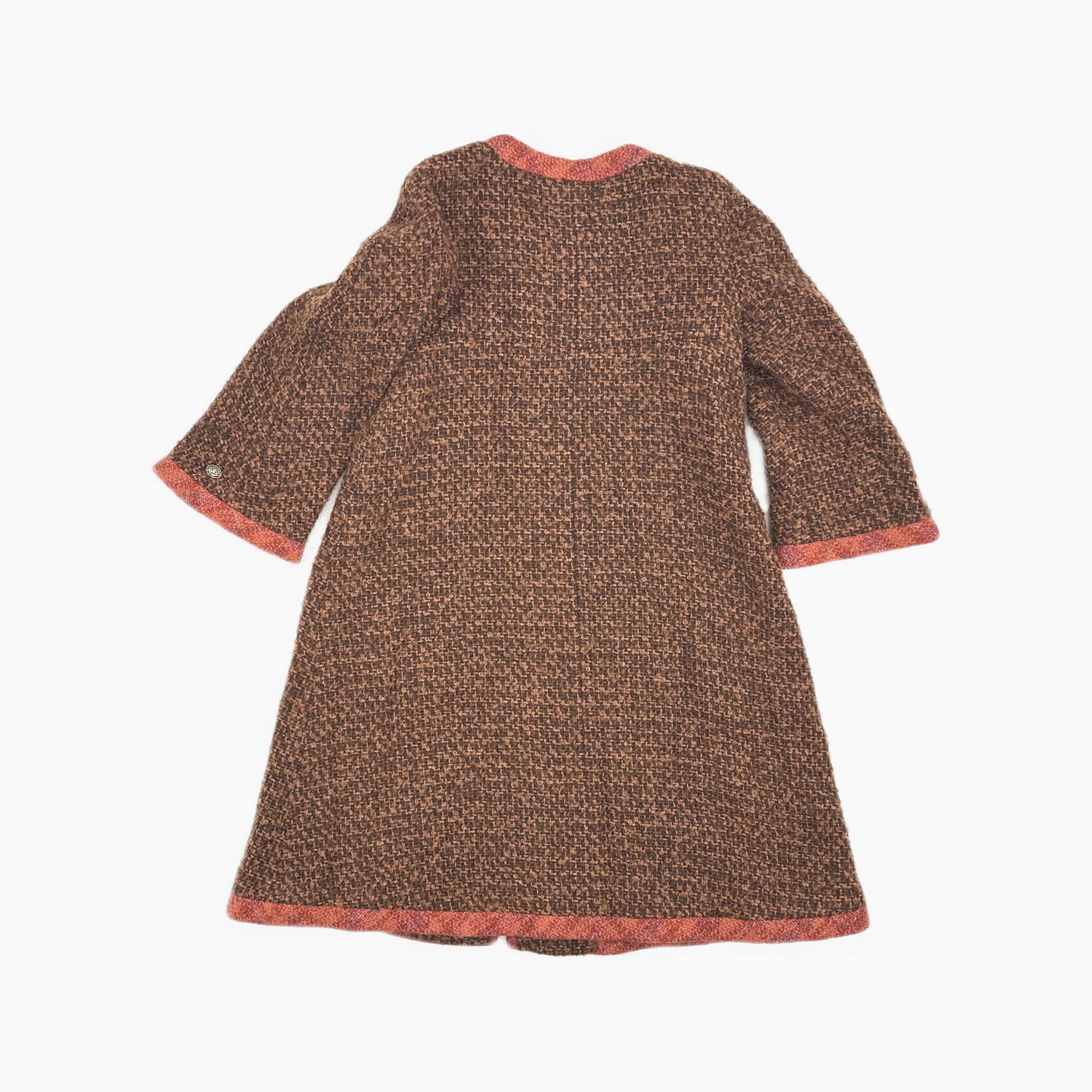 Chanel Chanel Brown Tweed Coat Size 34 Size XS / US 0-2 / IT 36-38 - 2 Thumbnail