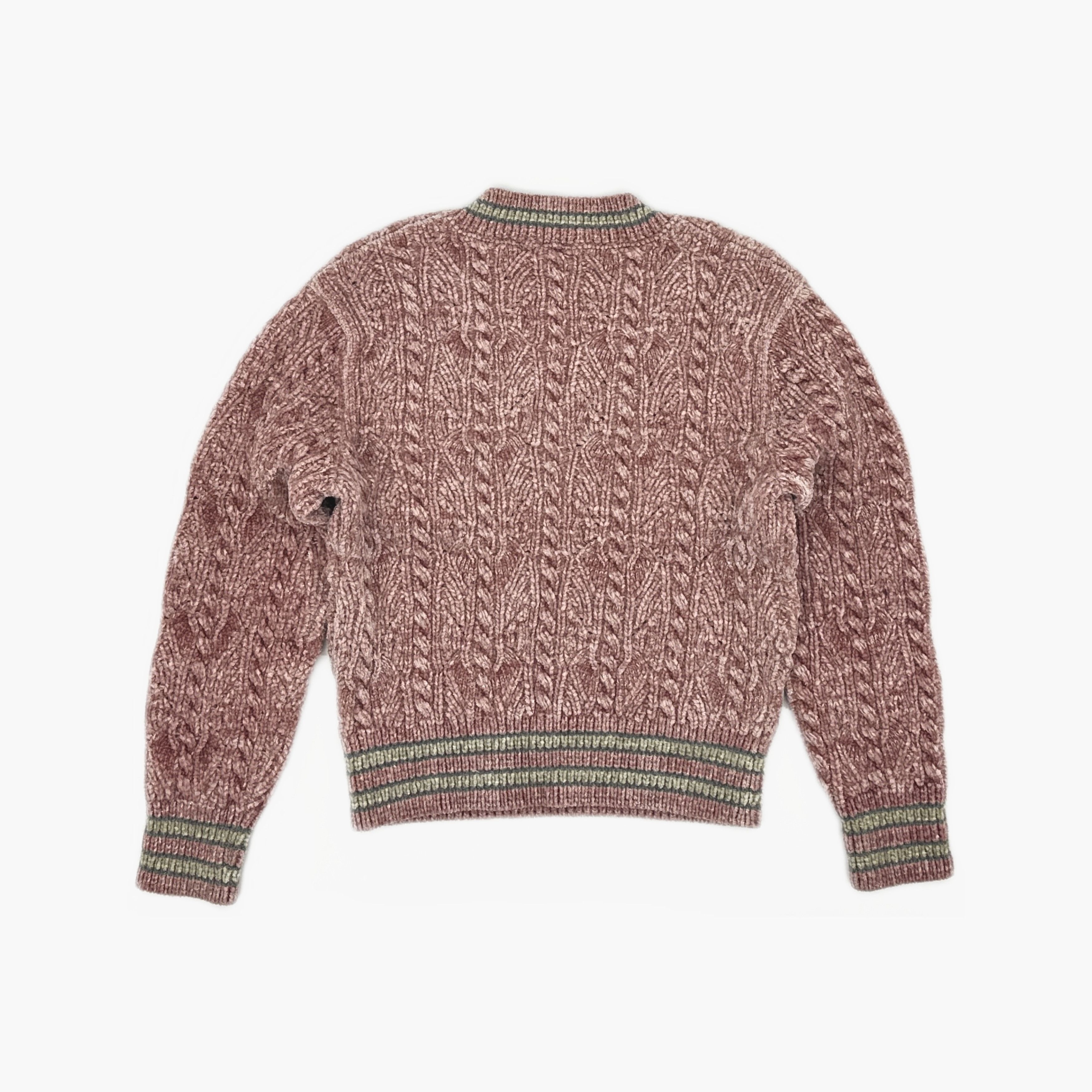 Chanel Chanel Pink Cable Knit 31 Emblem Sweater Size 38 Size S / US 4 / IT 40 - 2 Thumbnail