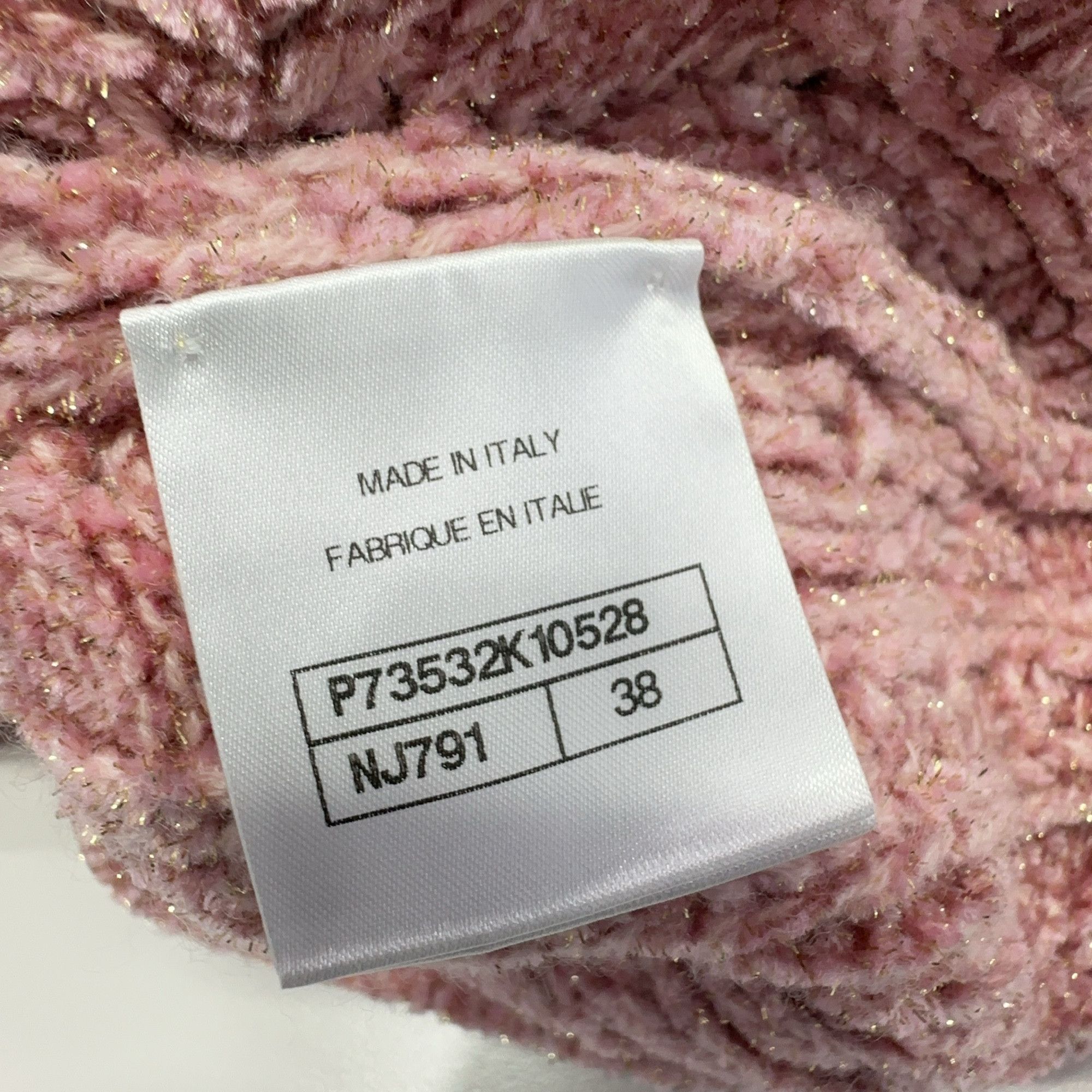 Chanel Chanel Pink Cable Knit 31 Emblem Sweater Size 38 Size S / US 4 / IT 40 - 4 Thumbnail