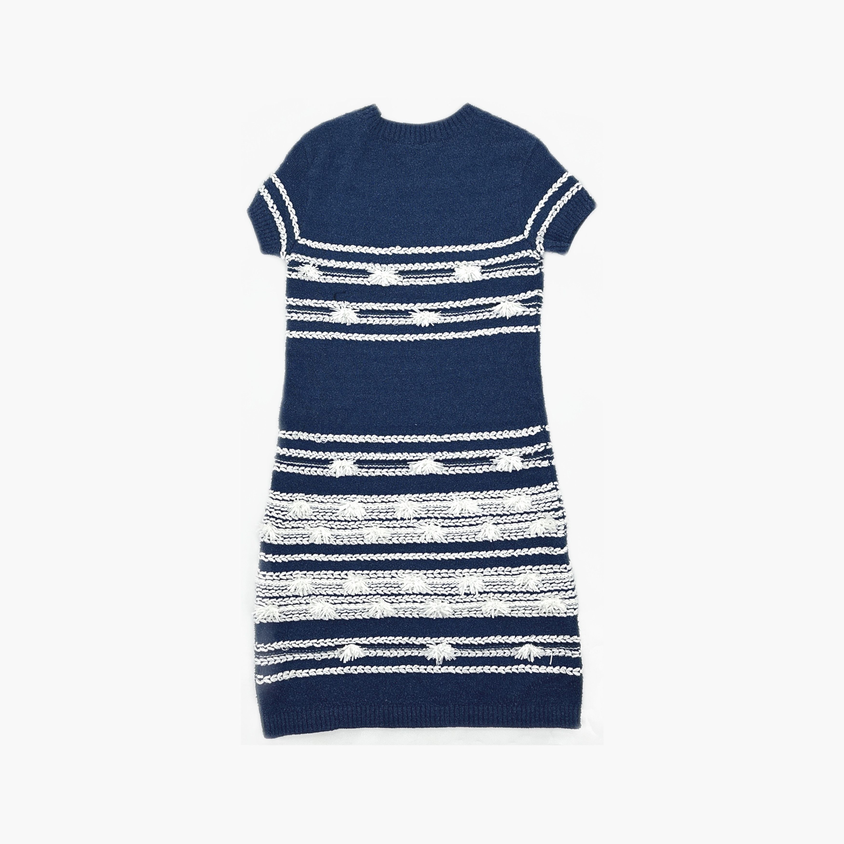 Chanel CHANEL Striped Knit Mini Dress Size 34 Size XS / US 0-2 / IT 36-38 - 2 Thumbnail