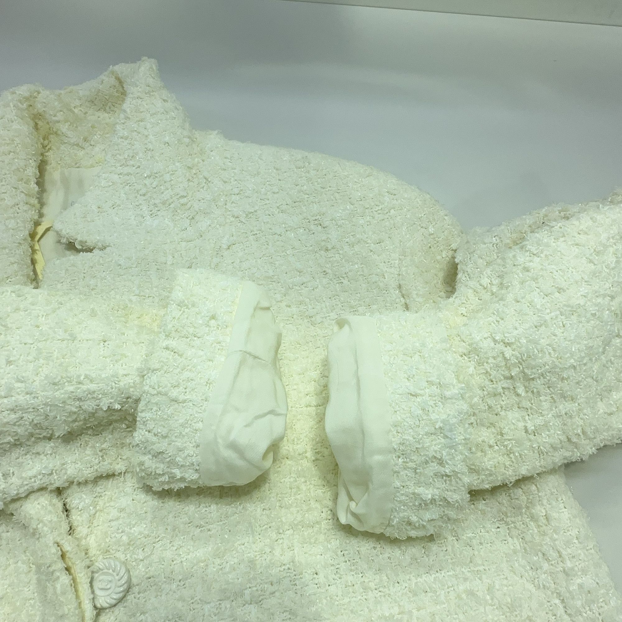 Chanel Chanel White Tweed Jacket Size 34 Size XS / US 0-2 / IT 36-38 - 8 Thumbnail