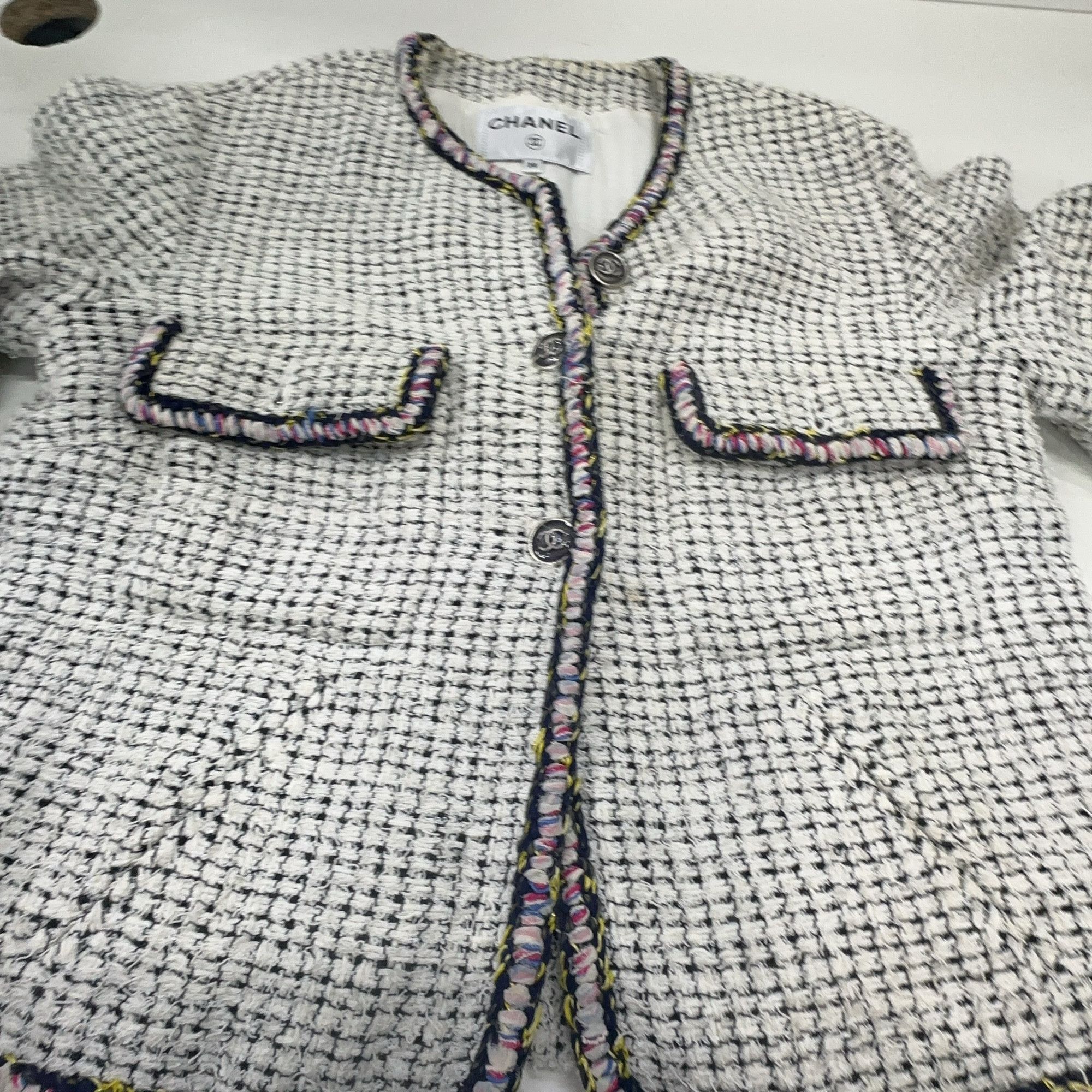 Chanel Chanel Check Tweed Jacket Size 38 Size S / US 4 / IT 40 - 8 Thumbnail
