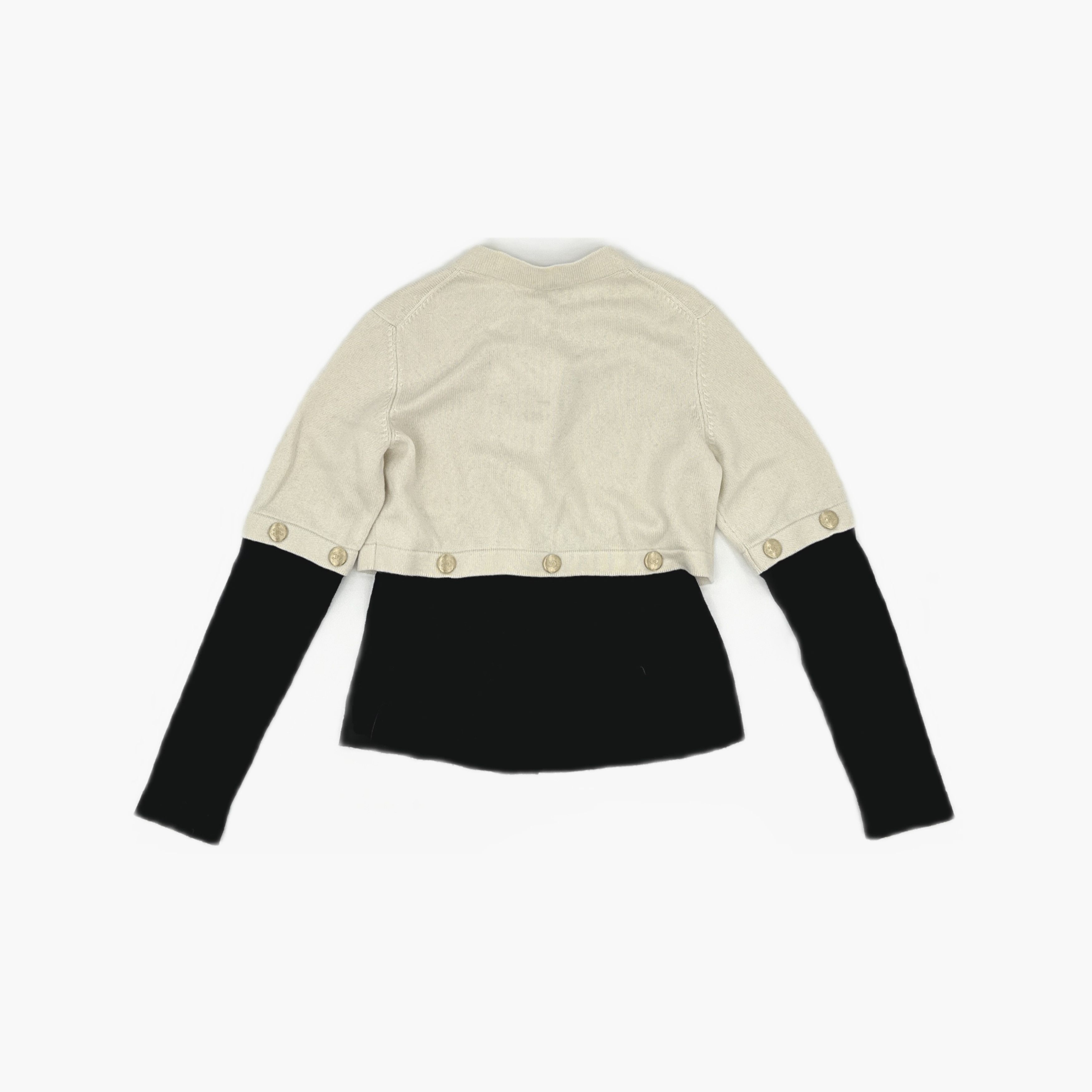 Chanel CHANEL Two-Tone Cardigan Size 34 Size XS / US 0-2 / IT 36-38 - 2 Thumbnail