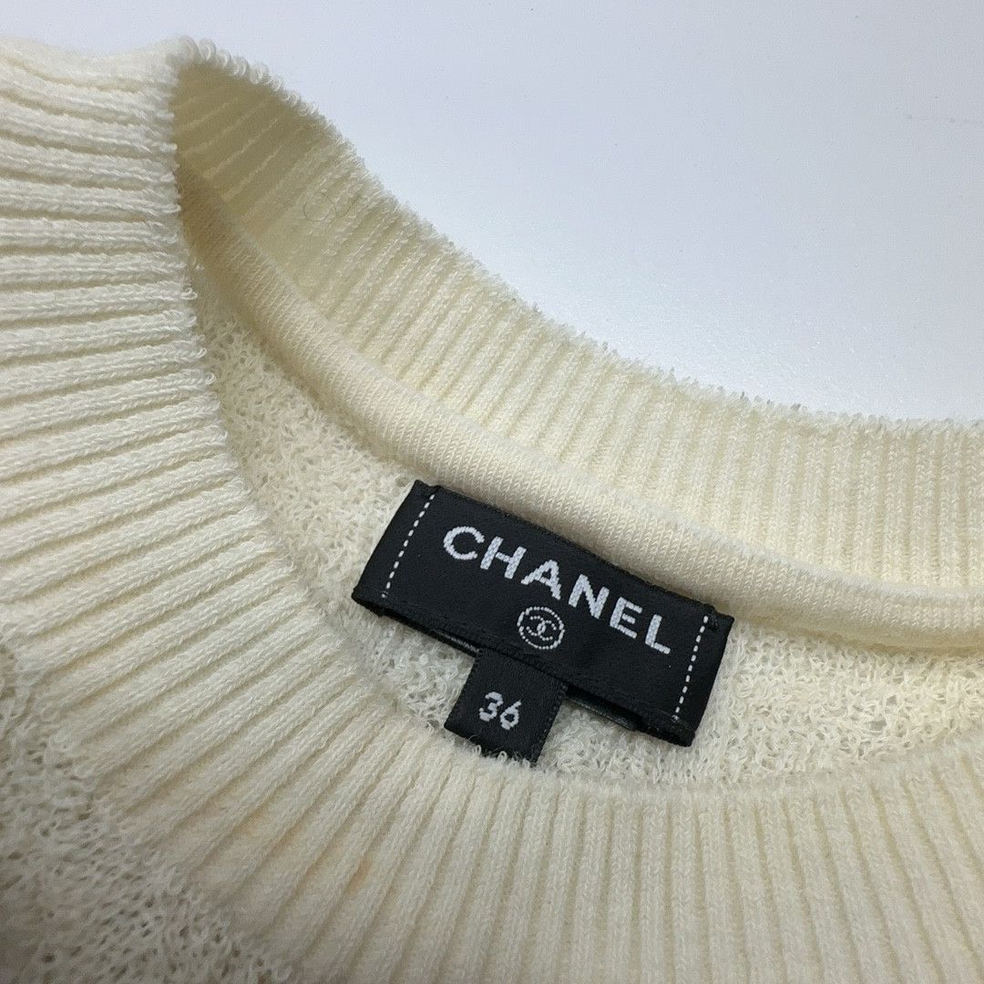 Chanel Chanel Bow Pattern Knit Sweater Size 36 Size XS / US 0-2 / IT 36-38 - 4 Thumbnail