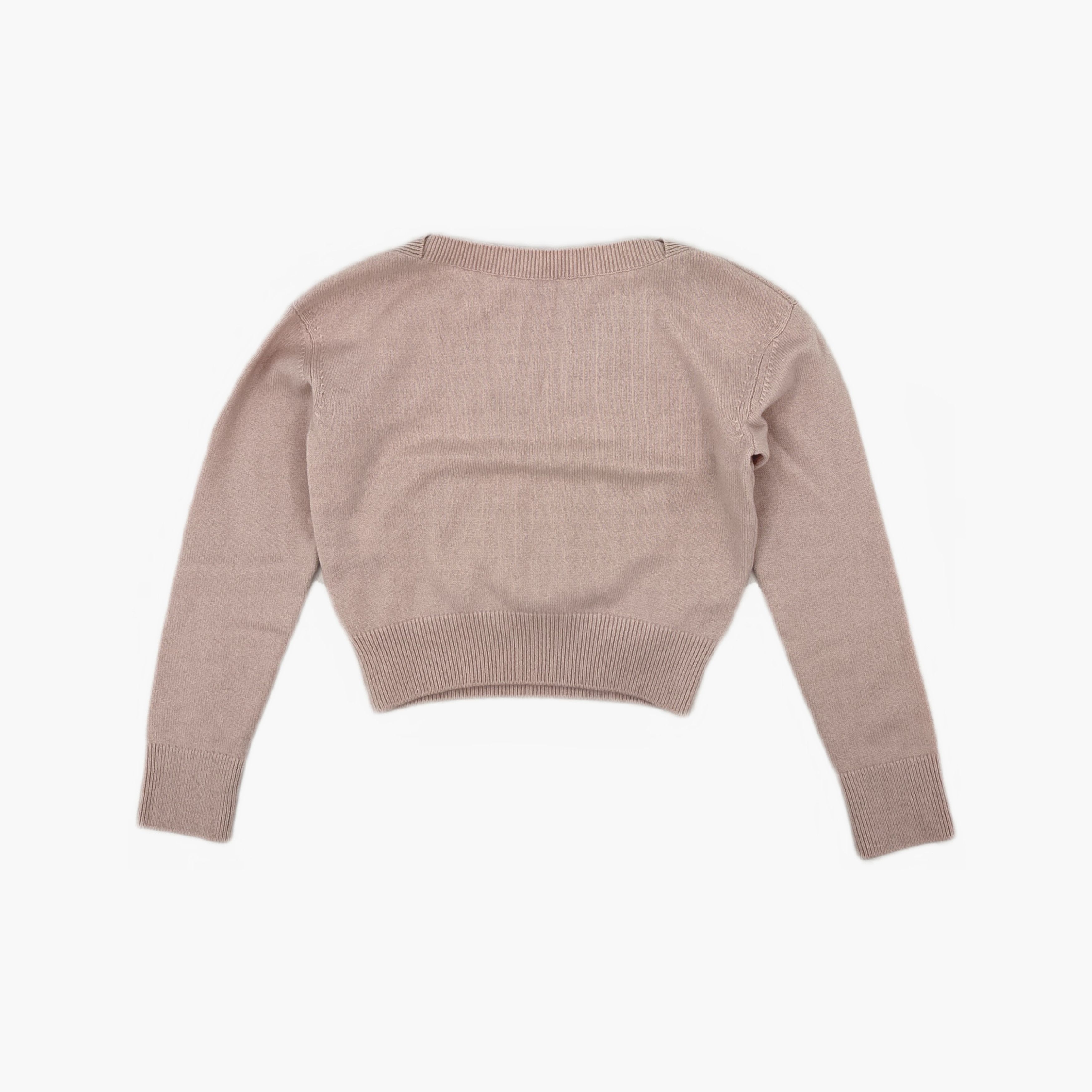 Chanel Chanel Pearl Crystal Logo Sweater Size 34 Size XS / US 0-2 / IT 36-38 - 2 Thumbnail