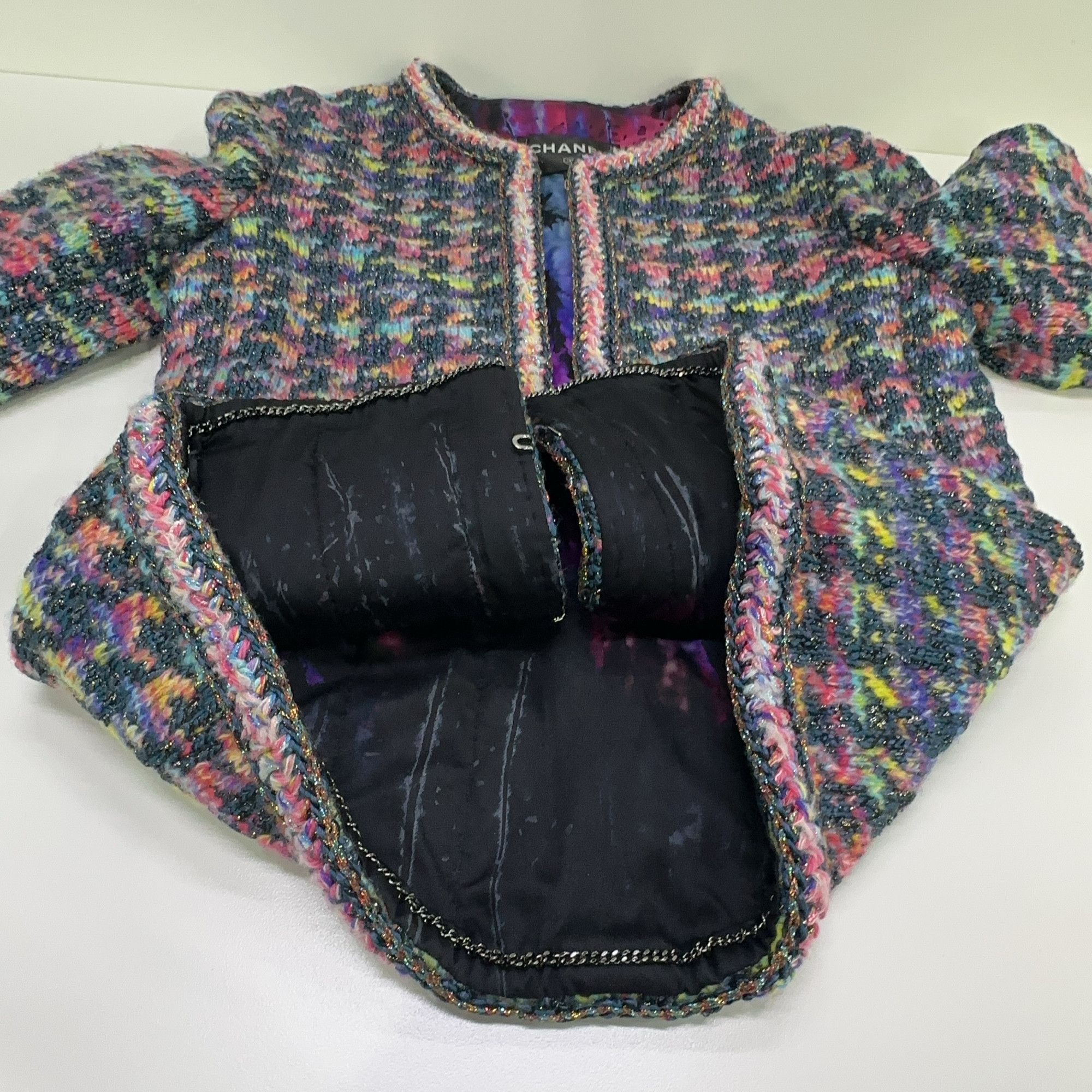 Chanel Chanel Multicolor Houndstooth Tweed Jacket Size 34 Size XS / US 0-2 / IT 36-38 - 11 Thumbnail