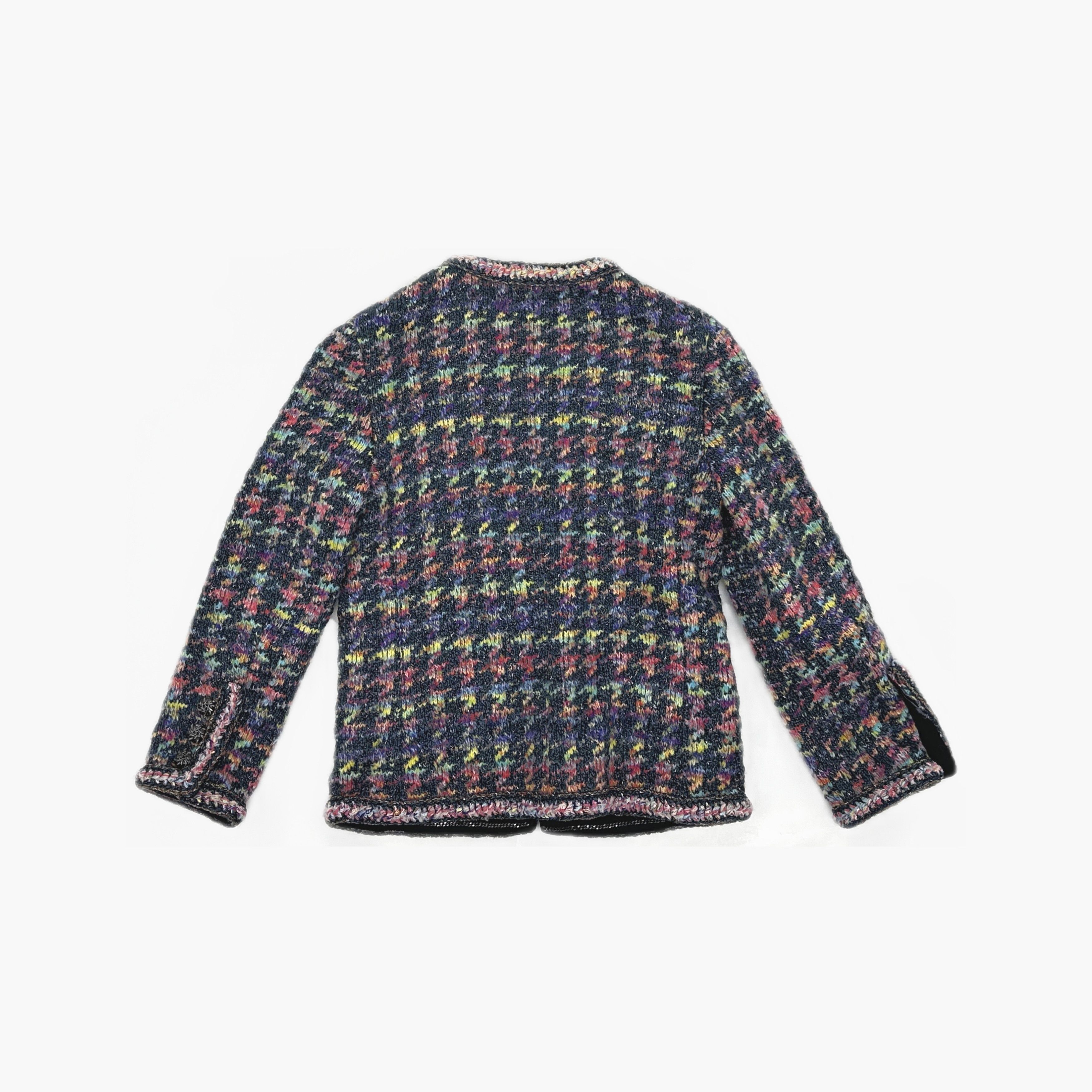 Chanel Chanel Multicolor Houndstooth Tweed Jacket Size 34 Size XS / US 0-2 / IT 36-38 - 2 Thumbnail