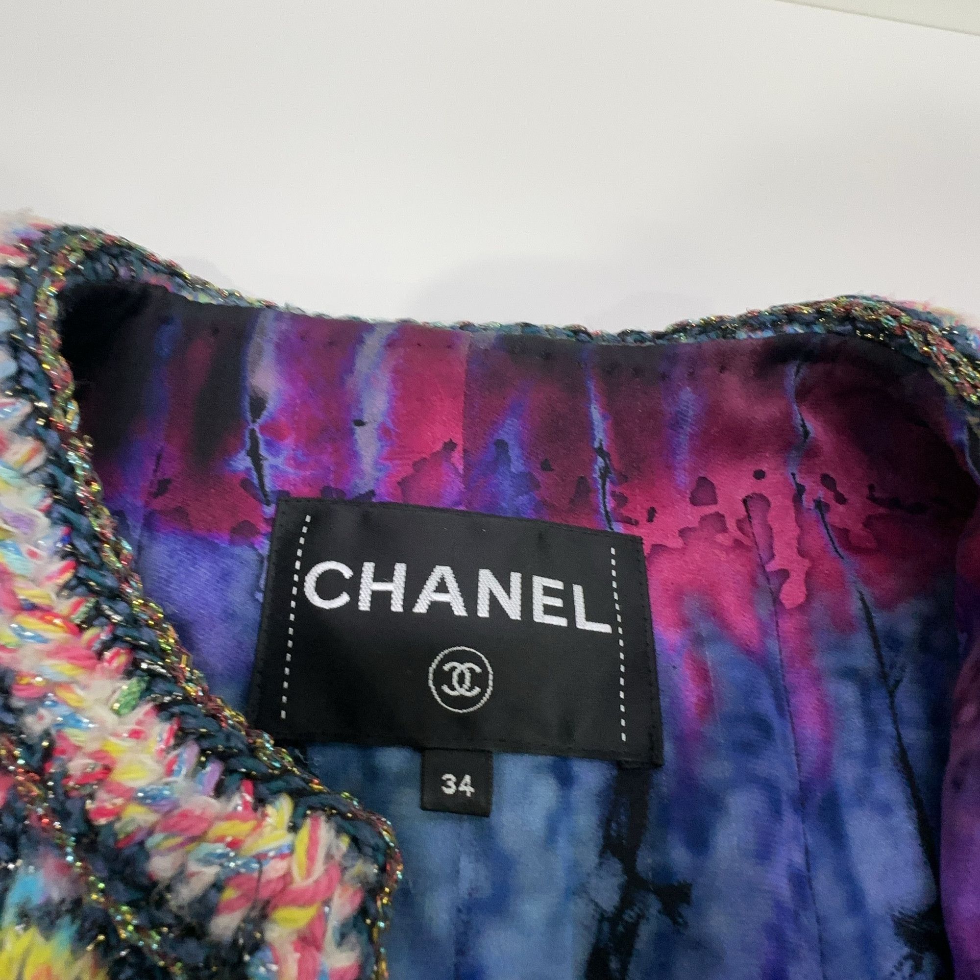 Chanel Chanel Multicolor Houndstooth Tweed Jacket Size 34 Size XS / US 0-2 / IT 36-38 - 3 Thumbnail