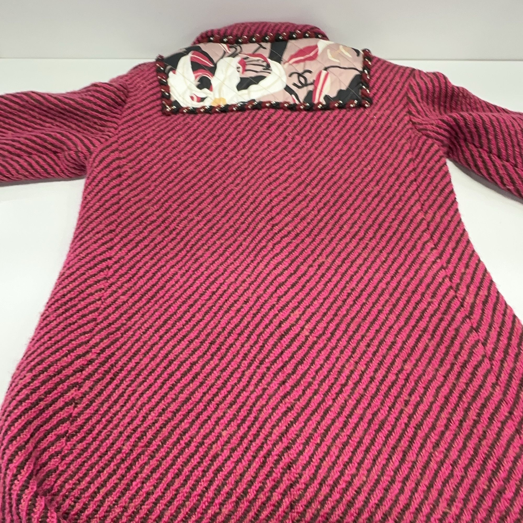 Chanel Chanel Striped Wool Coat Size 34 Size XS / US 0-2 / IT 36-38 - 11 Thumbnail