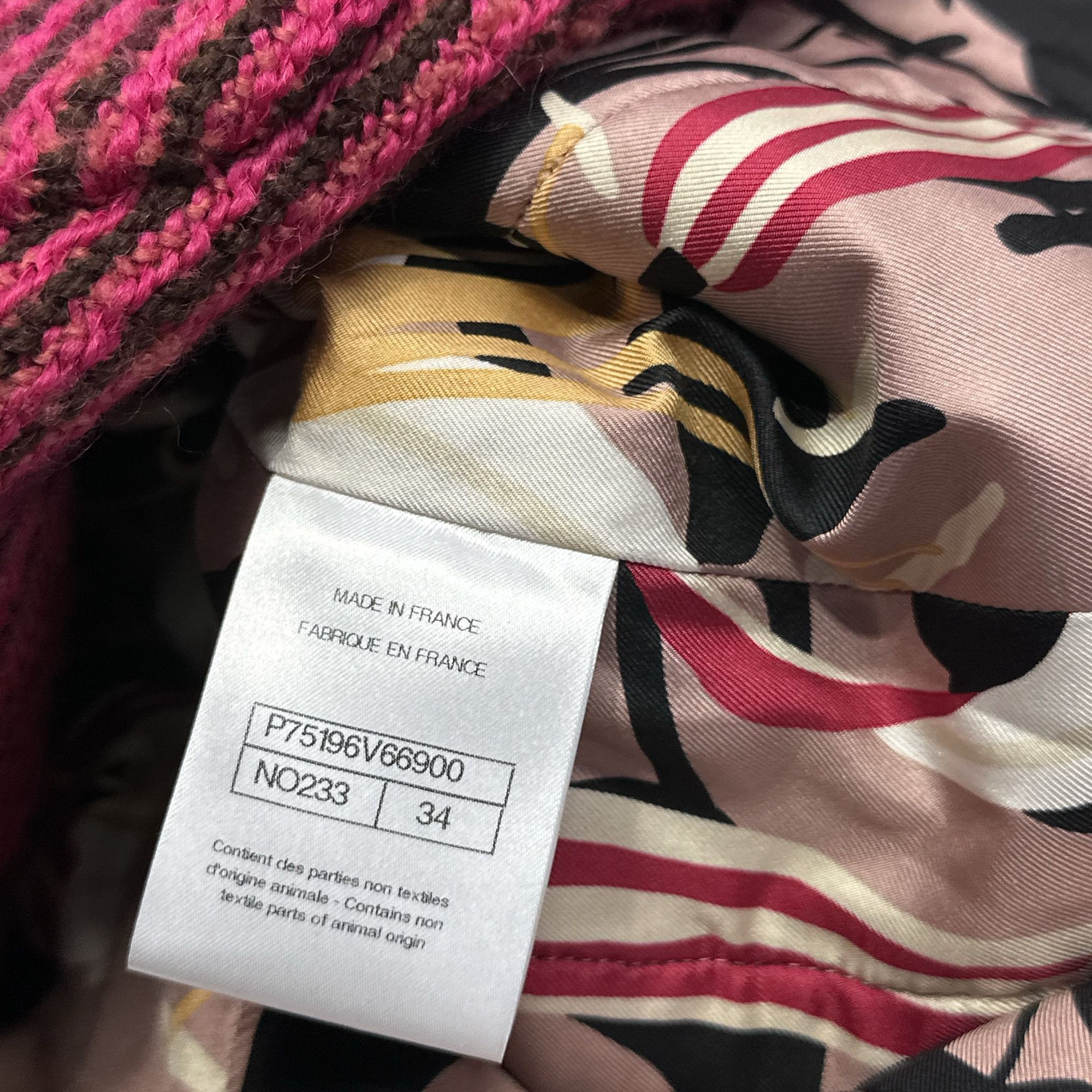 Chanel Chanel Striped Wool Coat Size 34 Size XS / US 0-2 / IT 36-38 - 3 Thumbnail