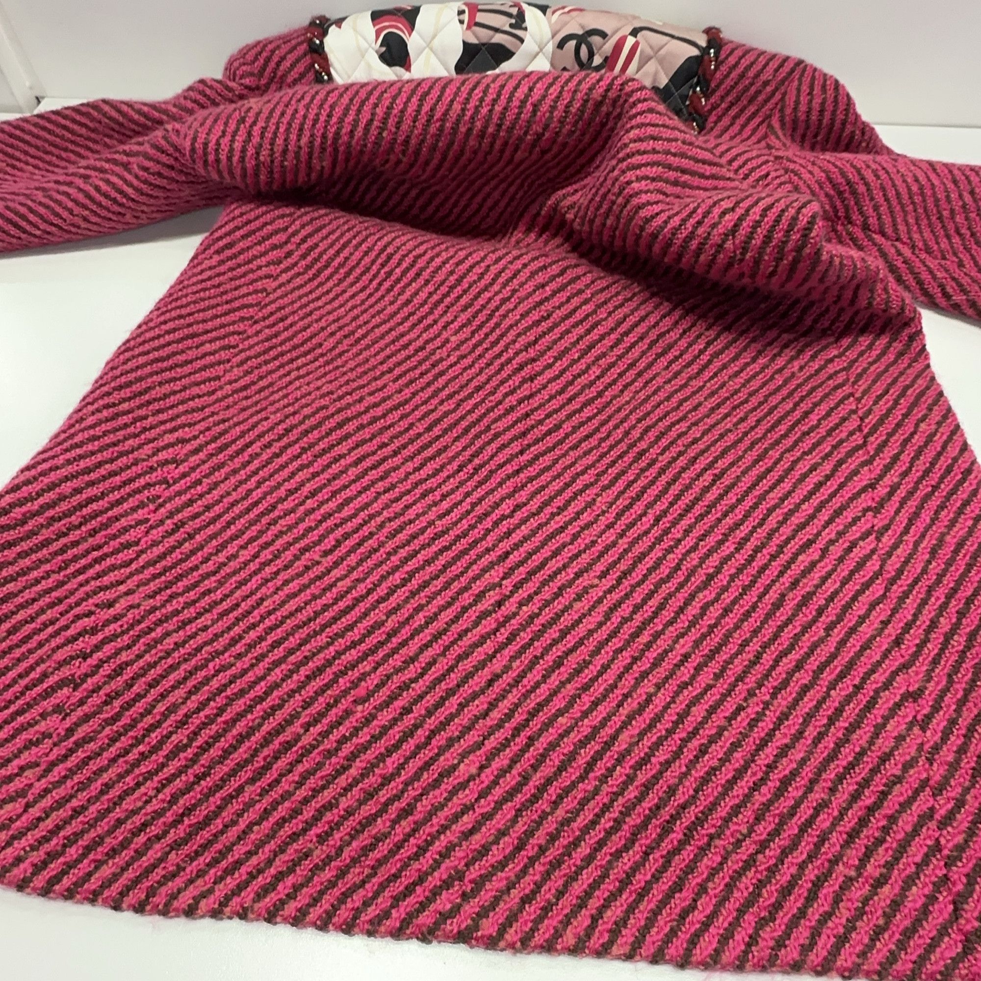 Chanel Chanel Striped Wool Coat Size 34 Size XS / US 0-2 / IT 36-38 - 12 Thumbnail
