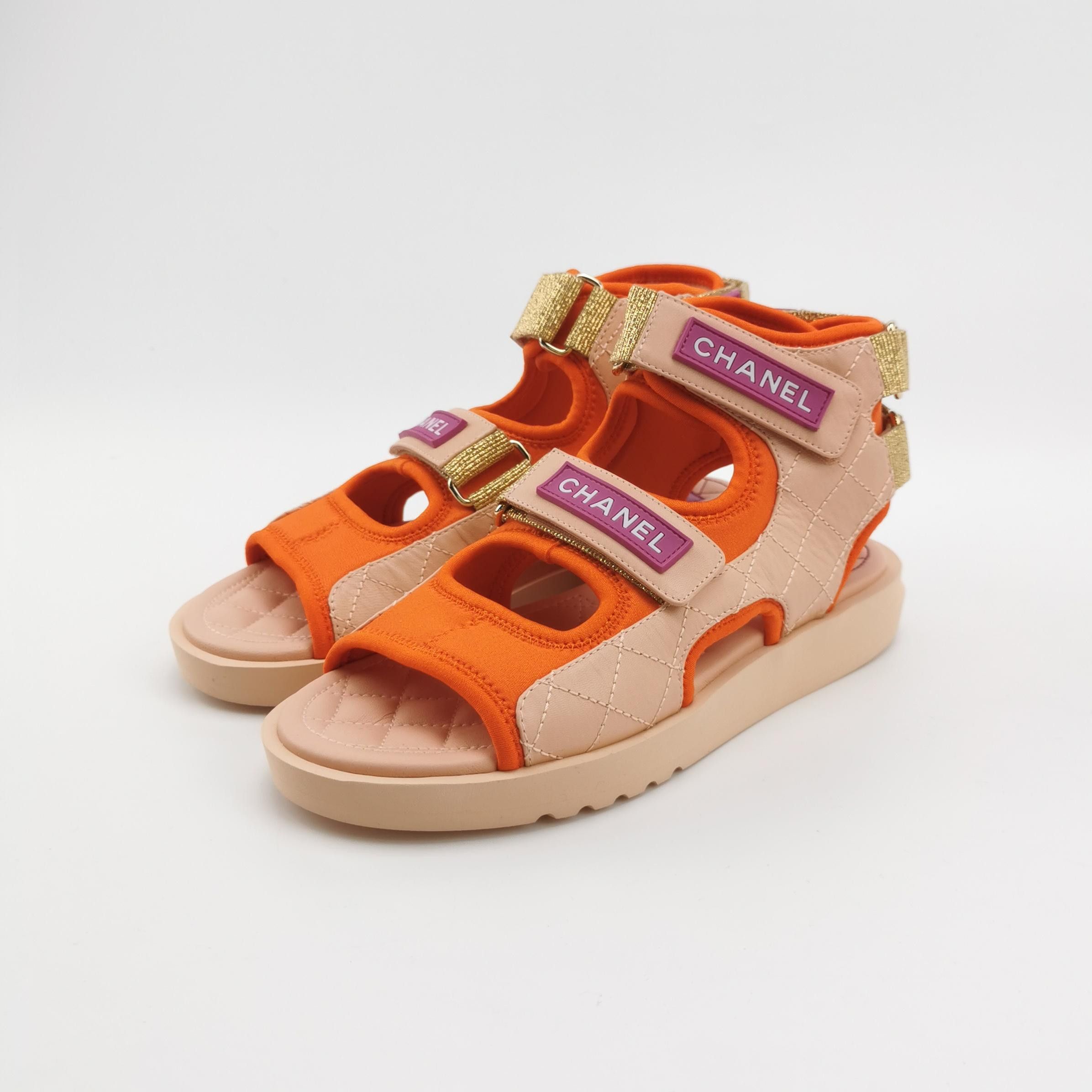 Chanel Chanel Women 5-5 Sandals Size US 5.5 / IT 35.5 - 2 Thumbnail