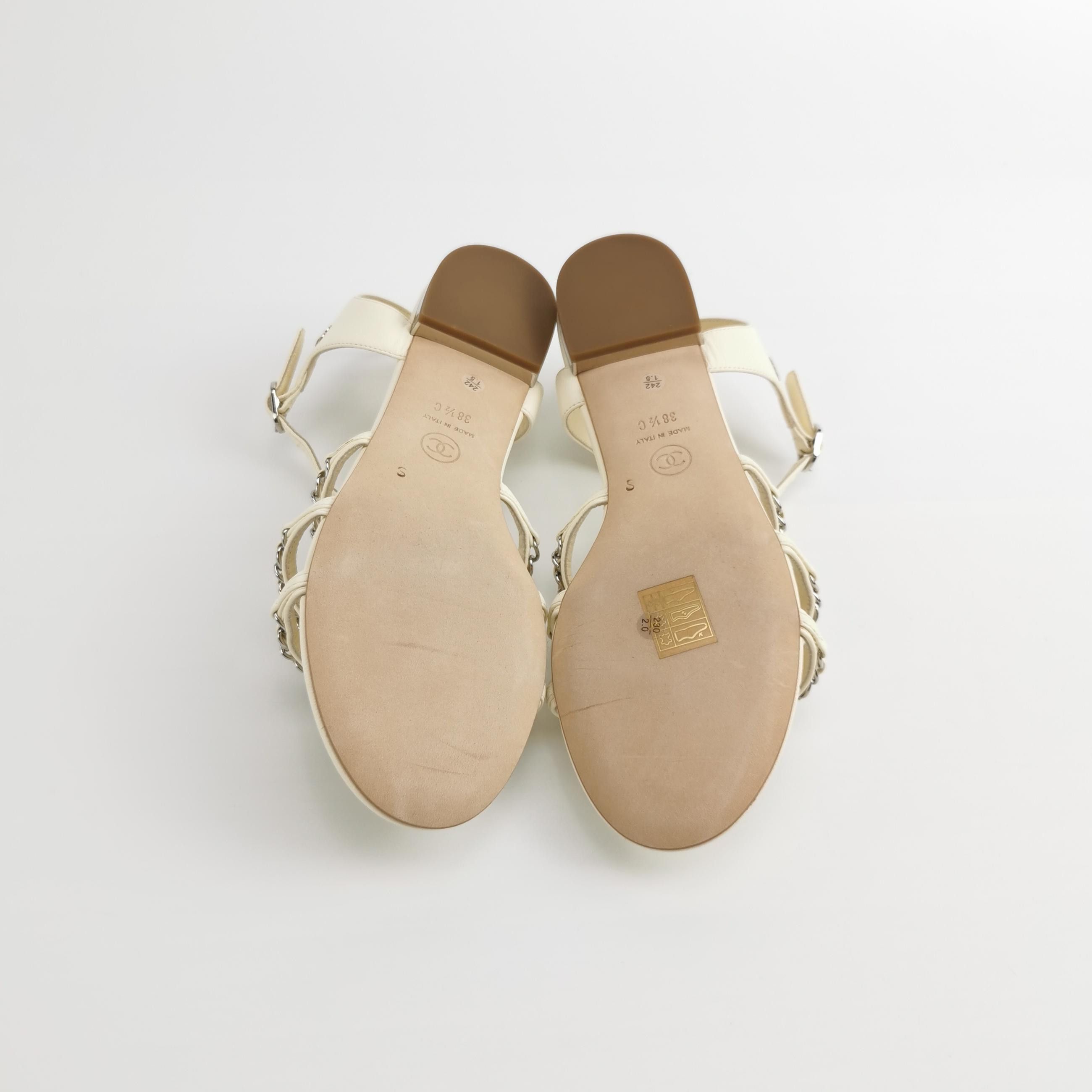Chanel Chanel Women 8-5 Sandals Size US 8.5 / IT 38.5 - 5 Thumbnail