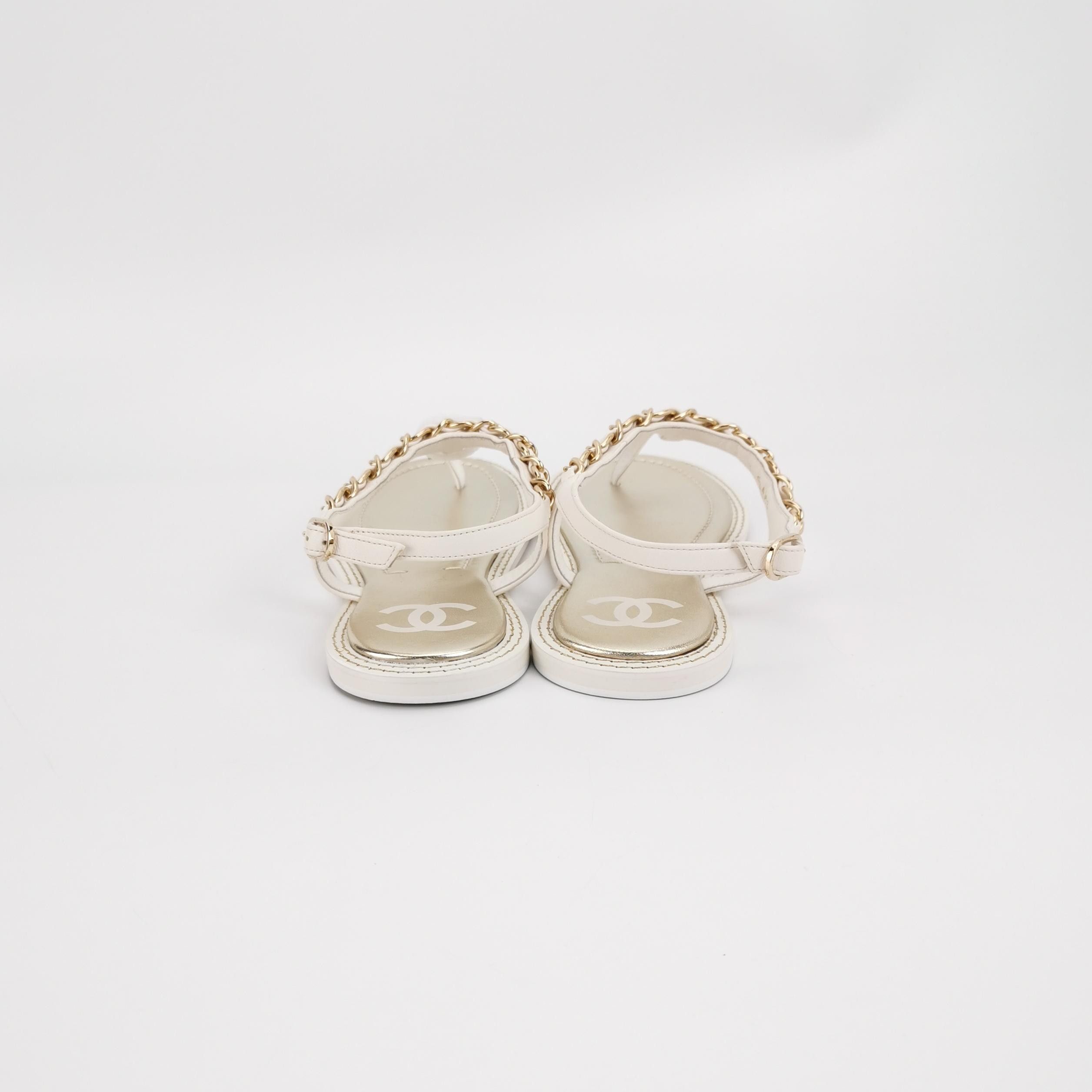 Chanel Chanel Women 7-5 Sandals Size US 7.5 / IT 37.5 - 4 Thumbnail