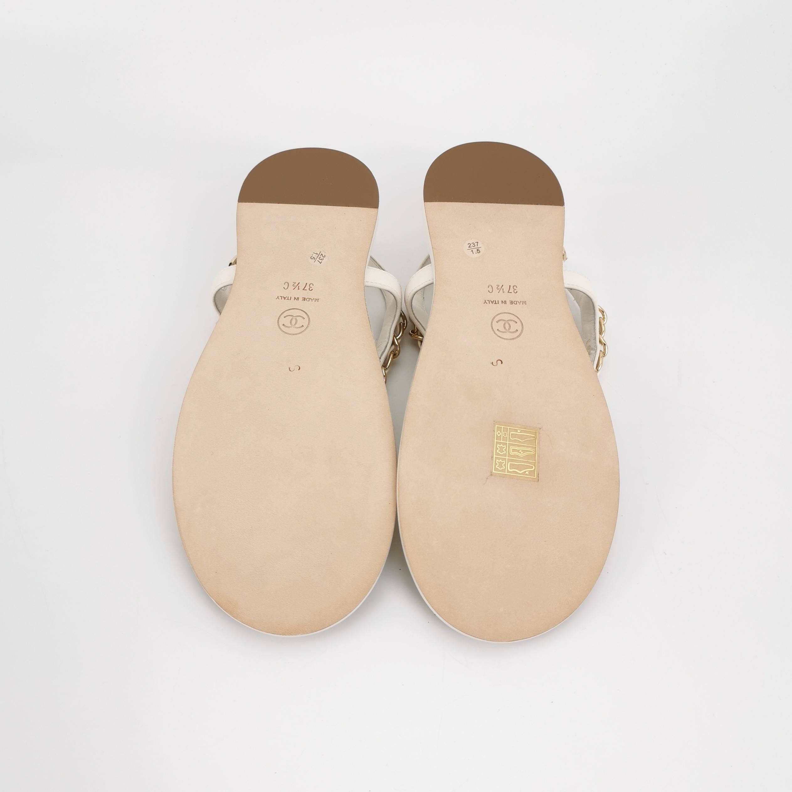 Chanel Chanel Women 7-5 Sandals Size US 7.5 / IT 37.5 - 5 Thumbnail