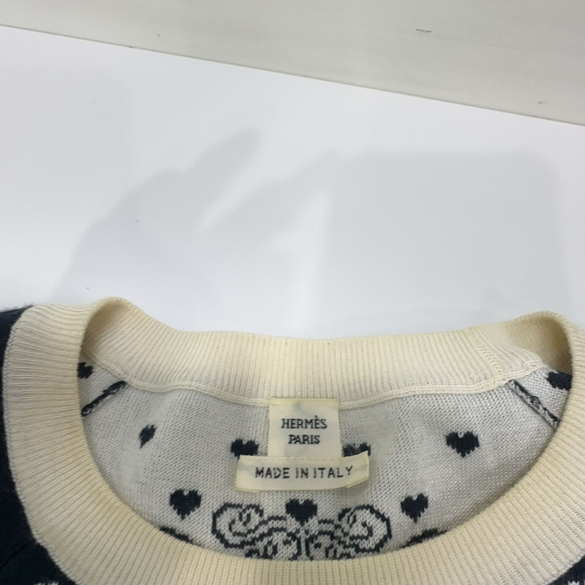 Hermes Hermès Brides de Gala Heart Print Knit Midi Dress 38 Size XS / US 0-2 / IT 36-38 - 4 Thumbnail