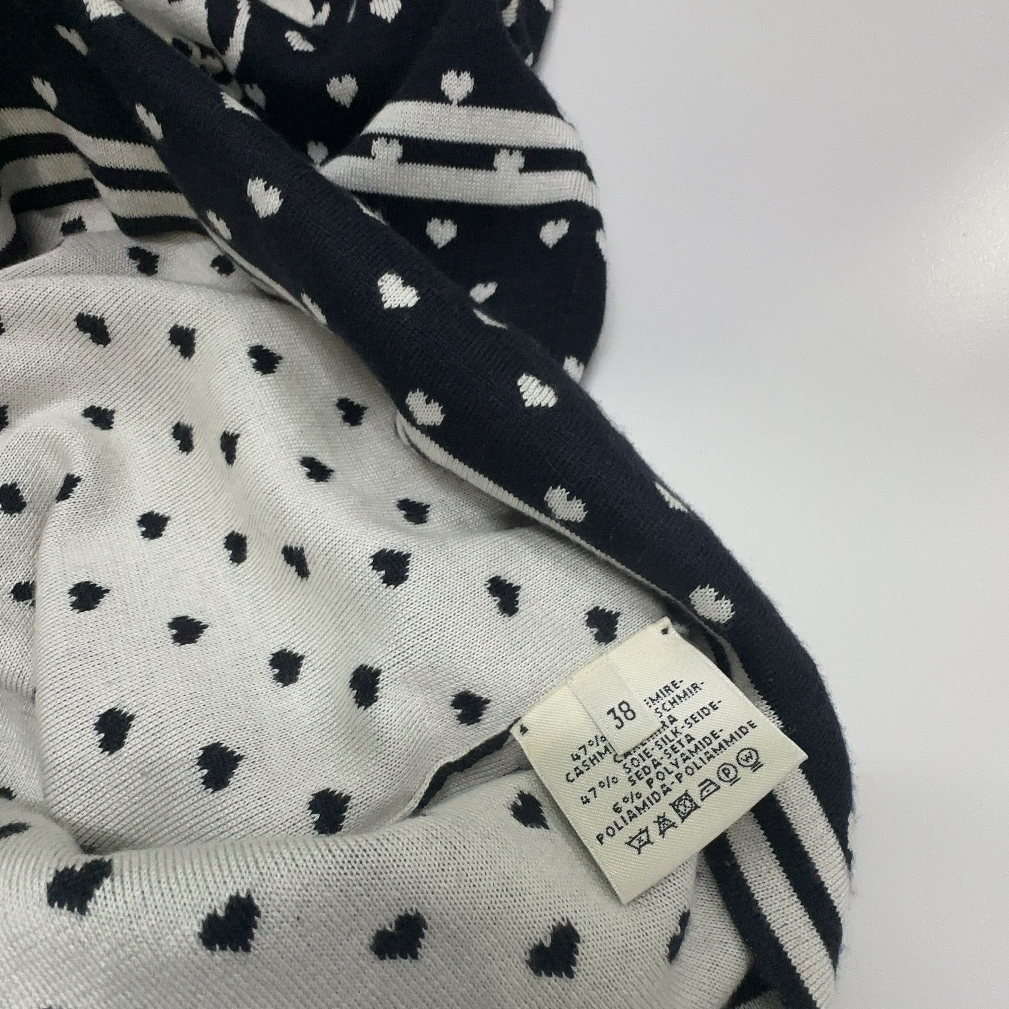 Hermes Hermès Brides de Gala Heart Print Knit Midi Dress 38 Size XS / US 0-2 / IT 36-38 - 3 Thumbnail