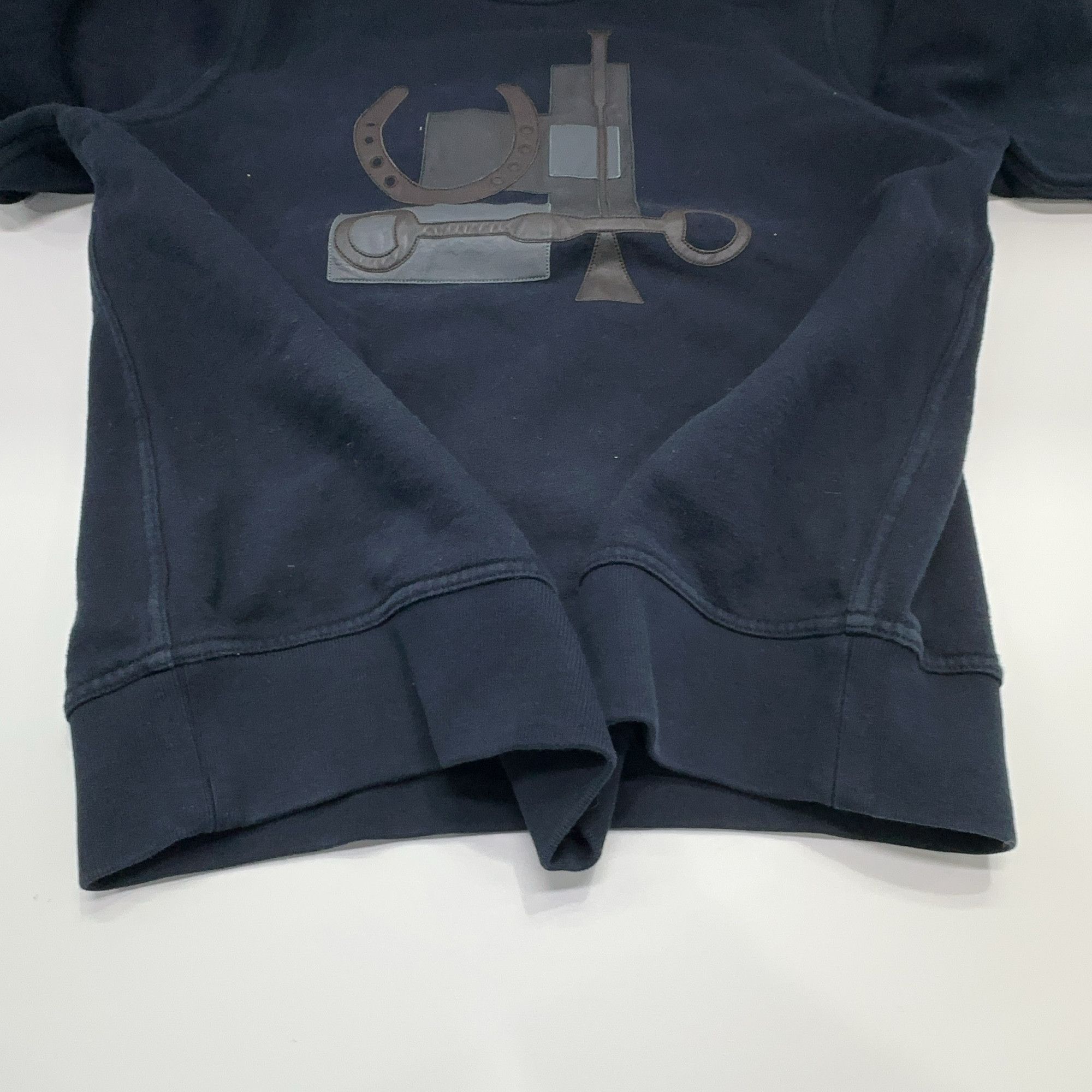 Hermes Hermès Leather Patch Sweatshirt Size M Size US M / EU 48-50 / 2 - 6 Thumbnail