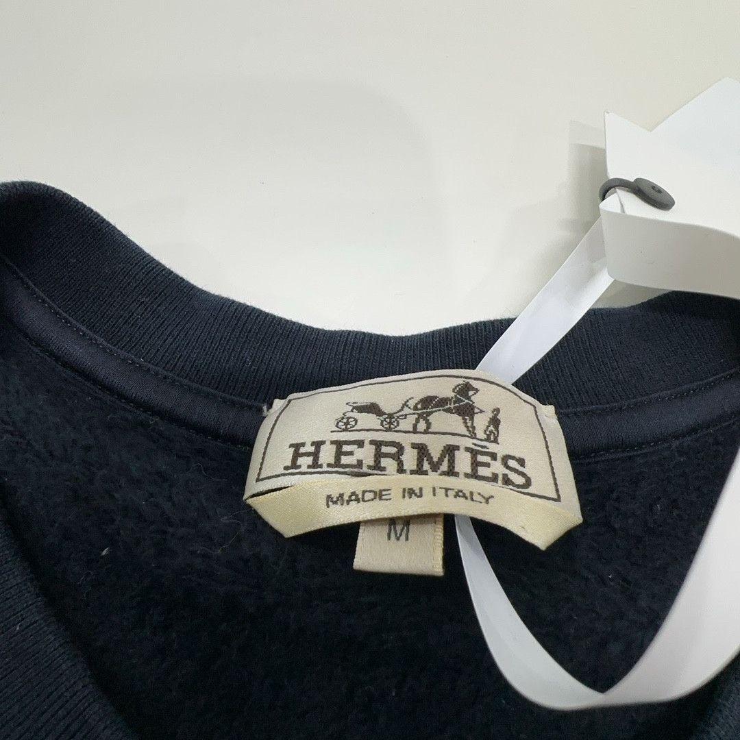 Hermes Hermès Leather Patch Sweatshirt Size M Size US M / EU 48-50 / 2 - 3 Thumbnail