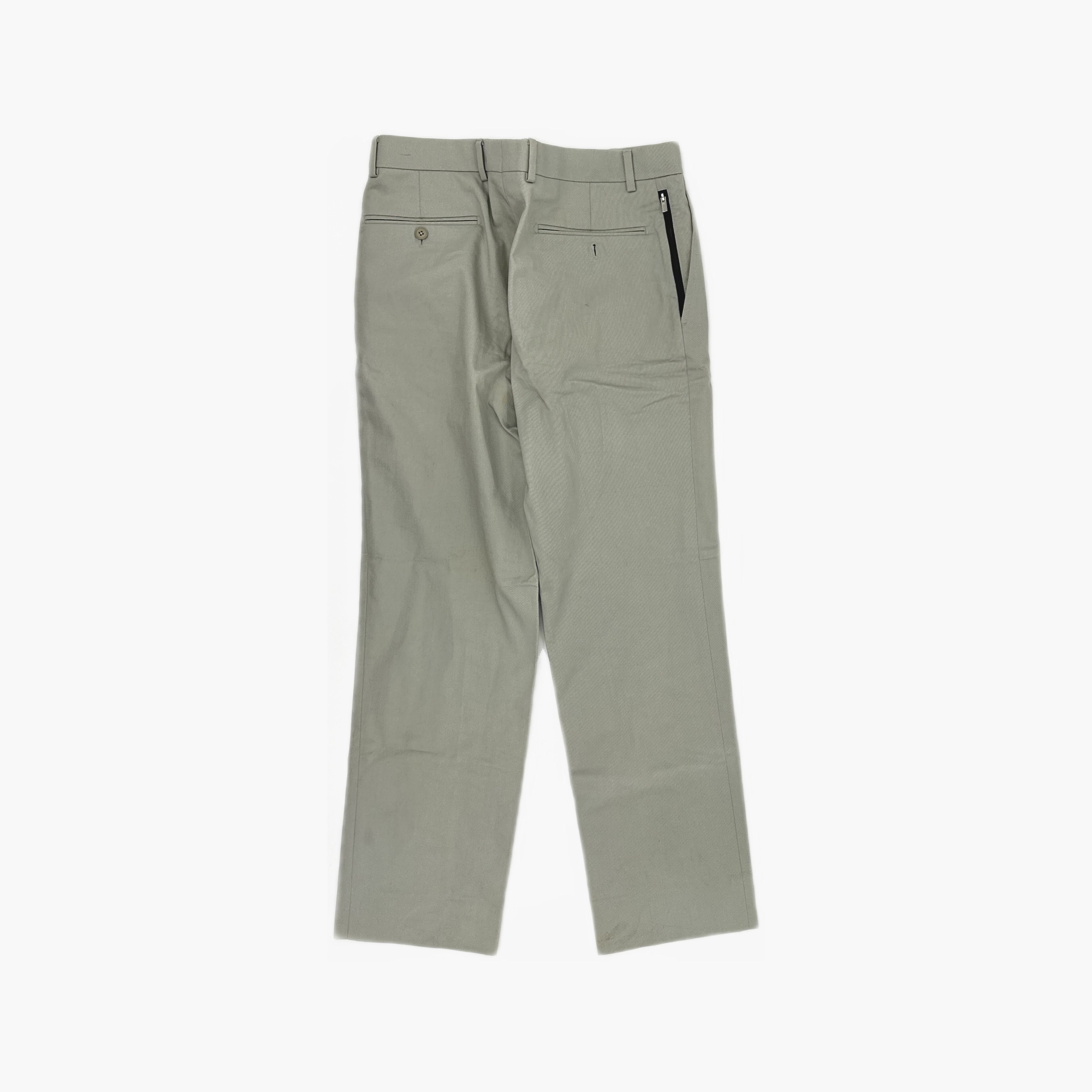 Hermes Hermès Gray Casual Pants Size 40 Size 27" / US 4 / IT 40 - 2 Thumbnail