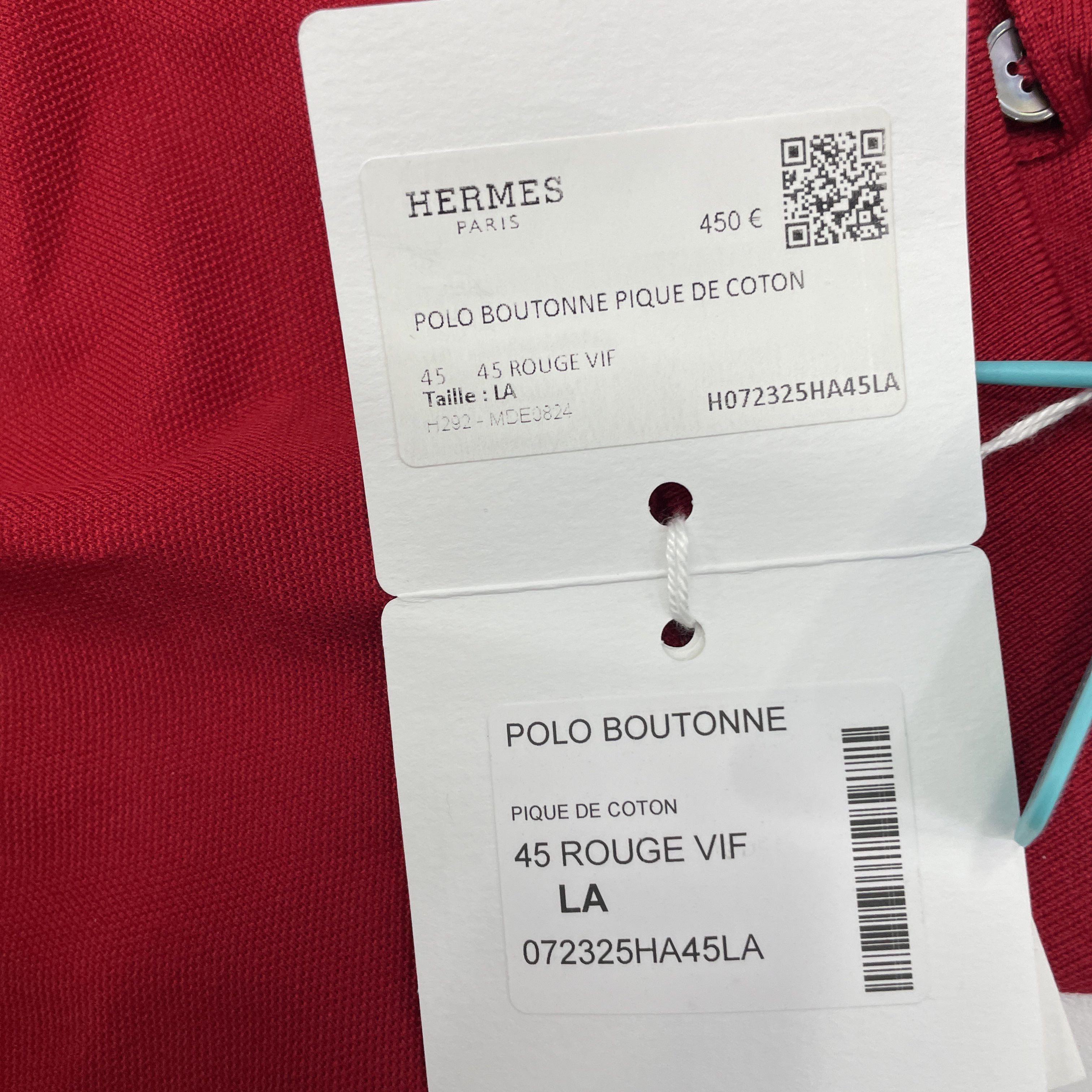 Hermes Hermès Cotton Polo Shirt Size L Size US L / EU 52-54 / 3 - 3 Thumbnail
