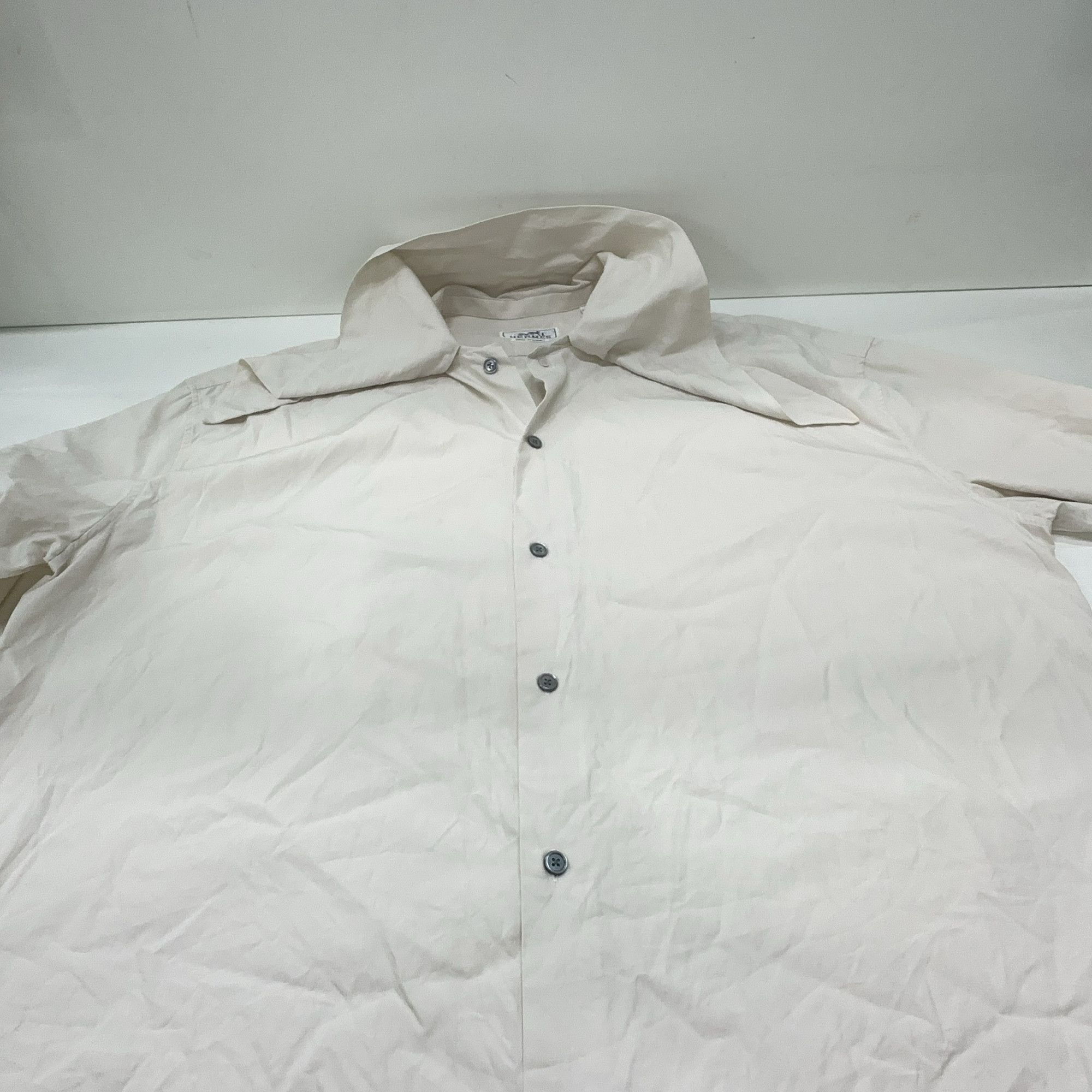 Hermes Hermès Cotton Button Up Shirt Size M Size US M / EU 48-50 / 2 - 10 Thumbnail