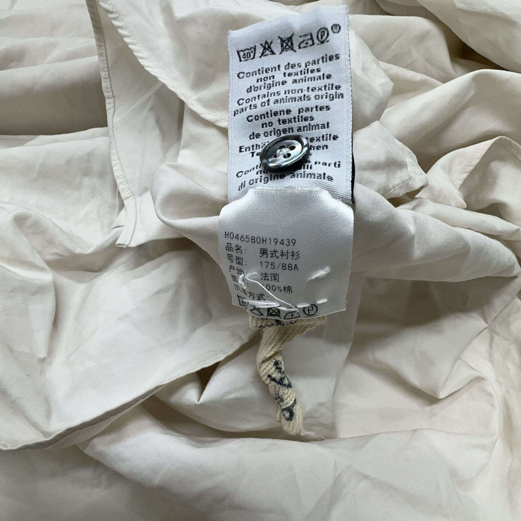 Hermes Hermès Cotton Button Up Shirt Size M Size US M / EU 48-50 / 2 - 3 Thumbnail