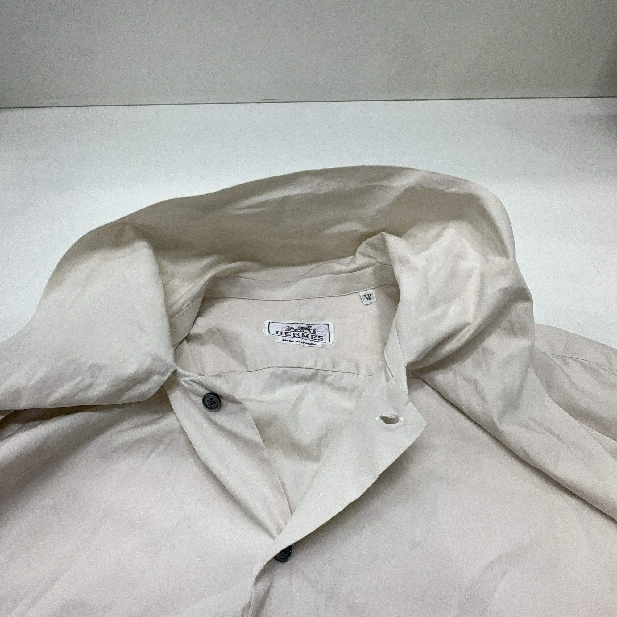 Hermes Hermès Cotton Button Up Shirt Size M Size US M / EU 48-50 / 2 - 7 Thumbnail
