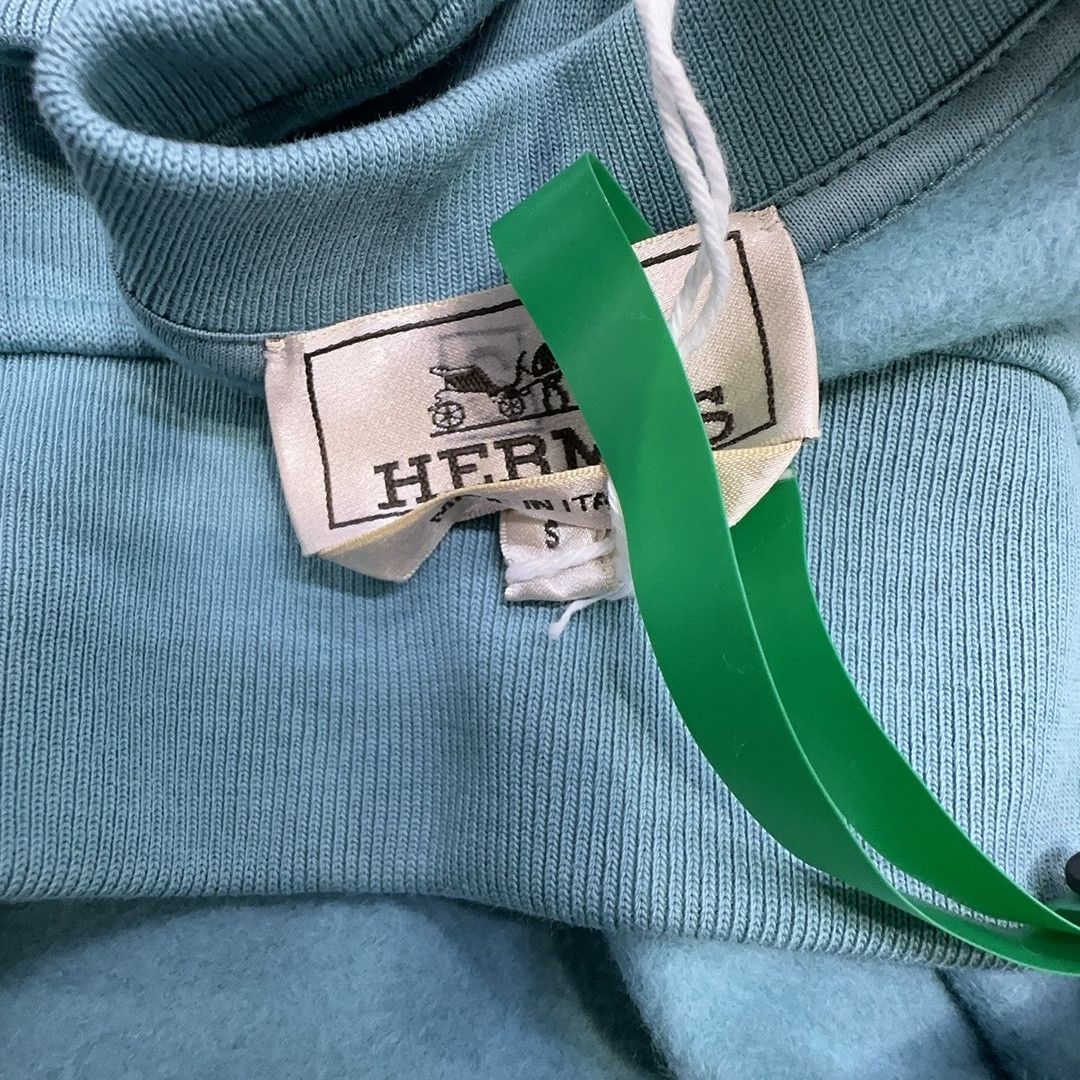 Hermes HERMÈS Leather Patch Crewneck Sweatshirt Size S Size US S / EU 44-46 / 1 - 5 Thumbnail