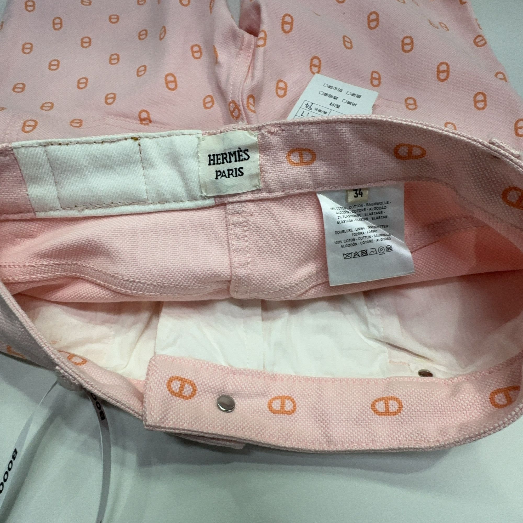 Hermes Hermès Logo Print Pants Size 34 Size 25" / US 0 / IT 36 - 5 Thumbnail