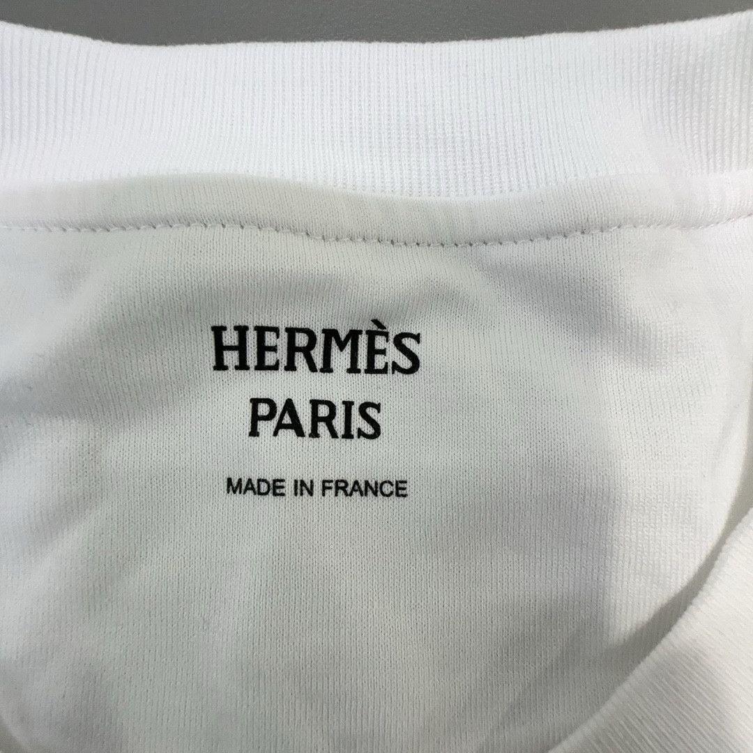 Hermes Hermès Embroidered Pocket T-Shirt Size 38 Size S / US 4 / IT 40 - 3 Thumbnail