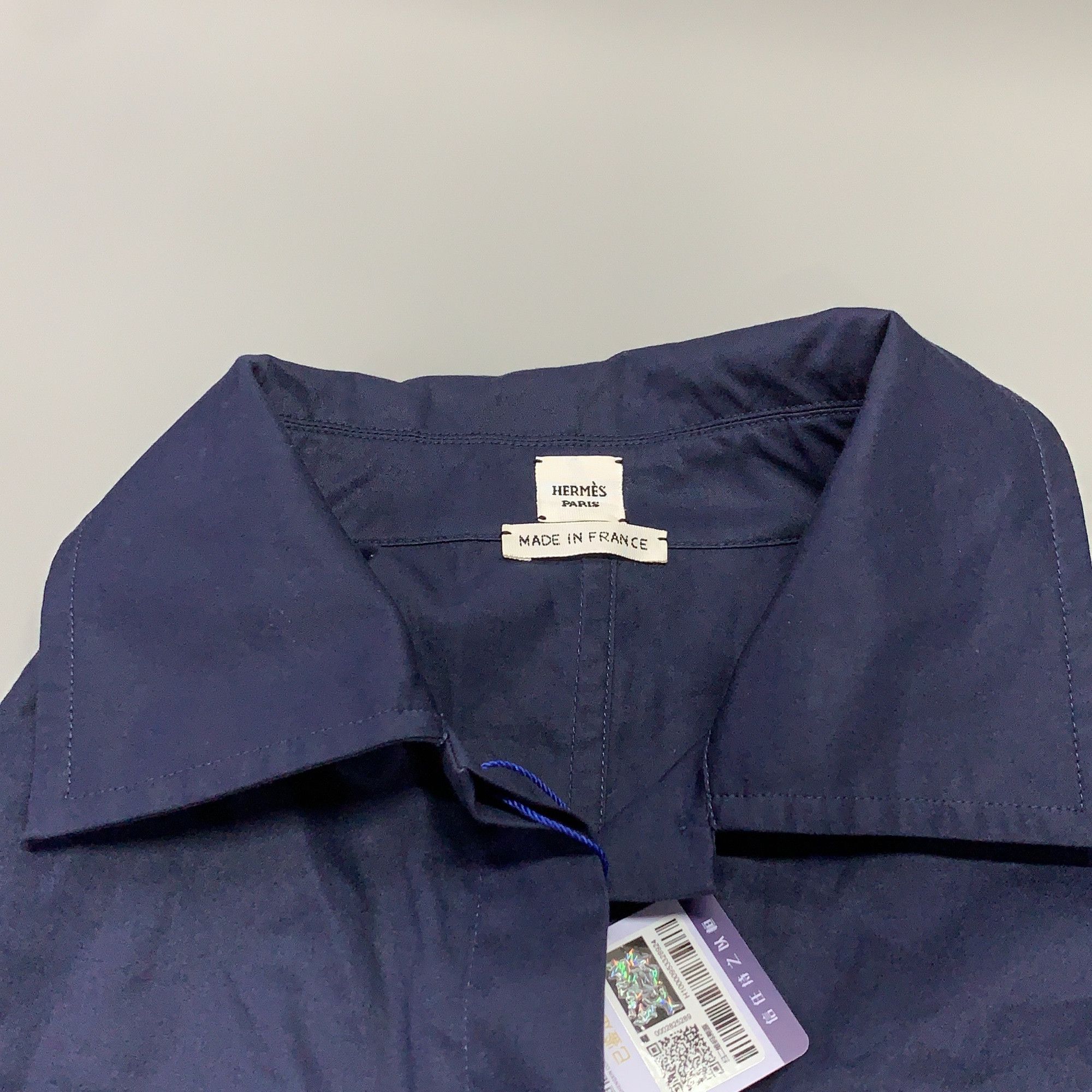 Hermes Hermes Navy Cotton Shirt Dress Size 38 Size S / US 4 / IT 40 - 12 Thumbnail