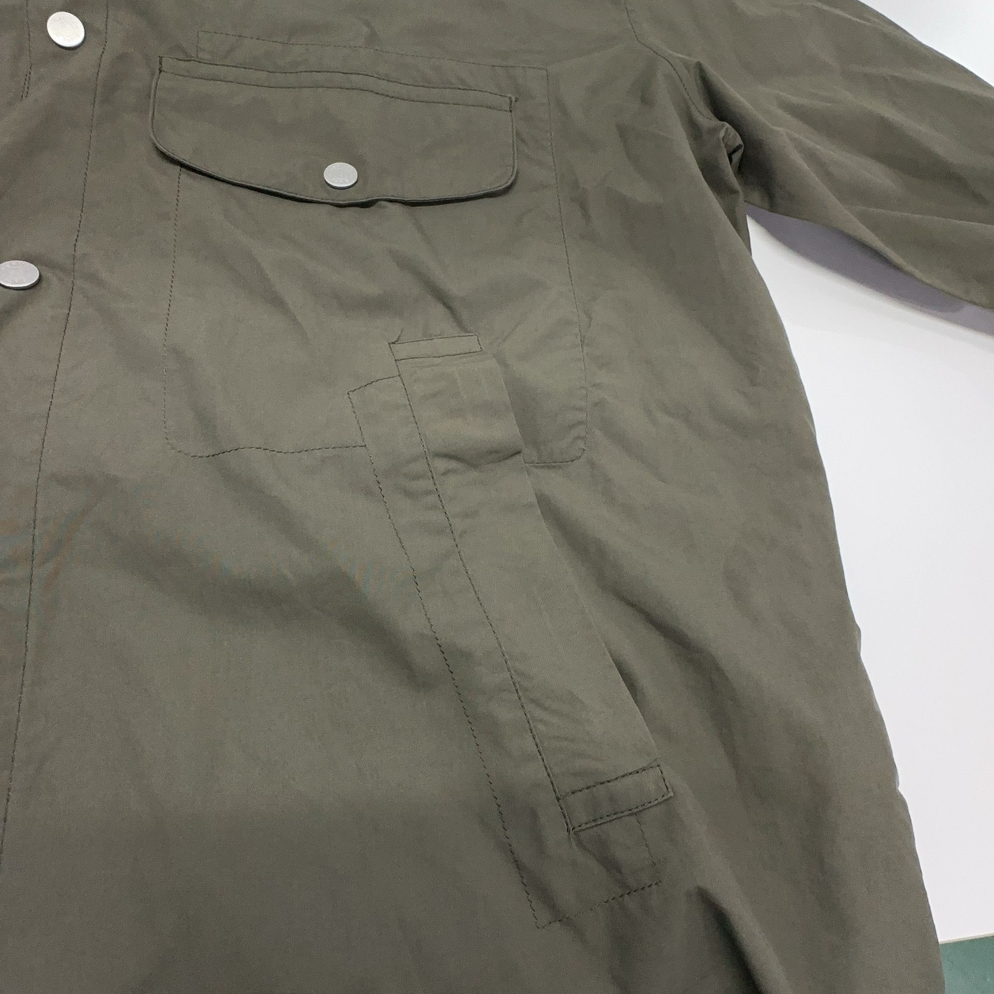 Hermes Hermès Cotton Snap Button Jacket Green 39 Size US M / EU 48-50 / 2 - 6 Thumbnail