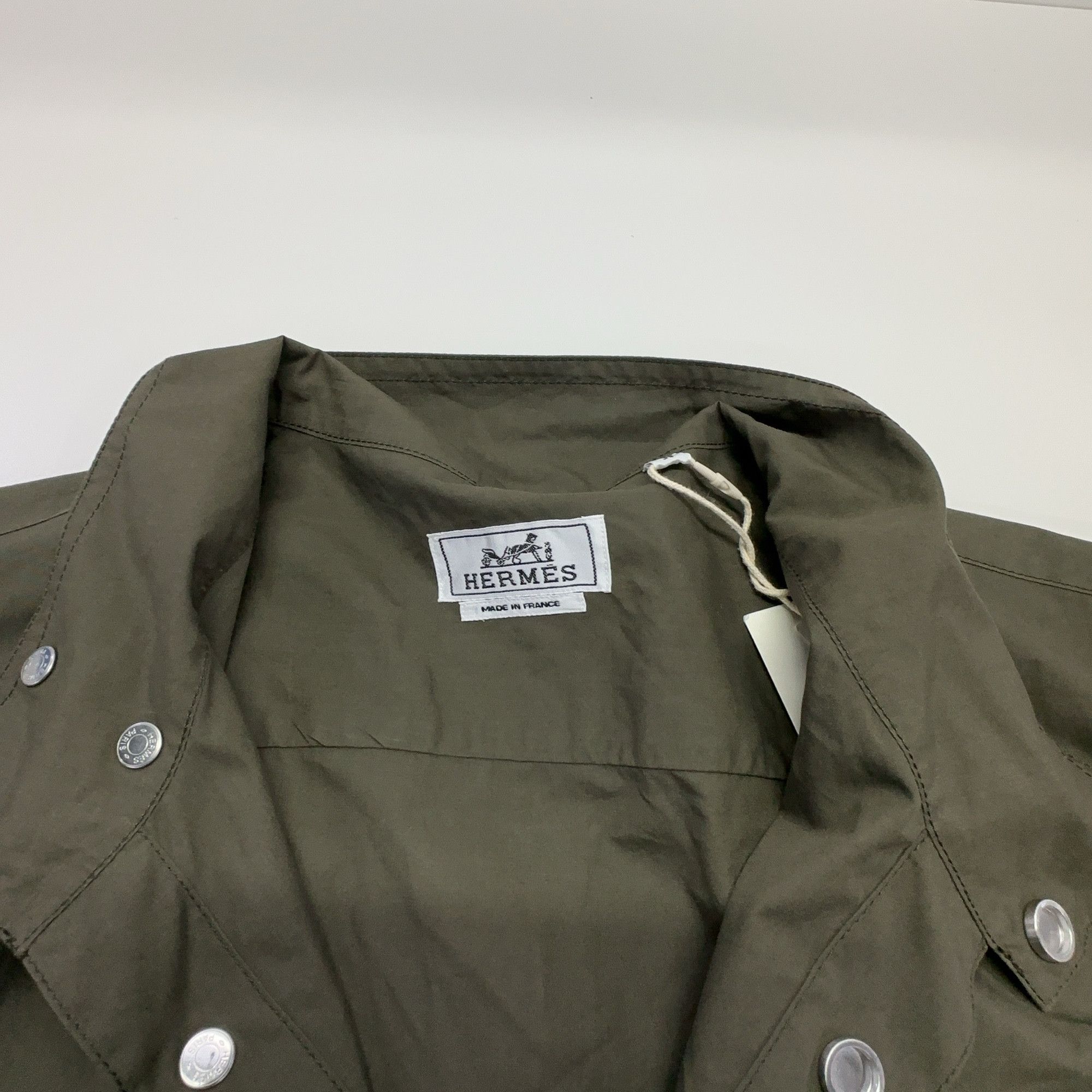 Hermes Hermès Cotton Snap Button Jacket Green 39 Size US M / EU 48-50 / 2 - 5 Thumbnail