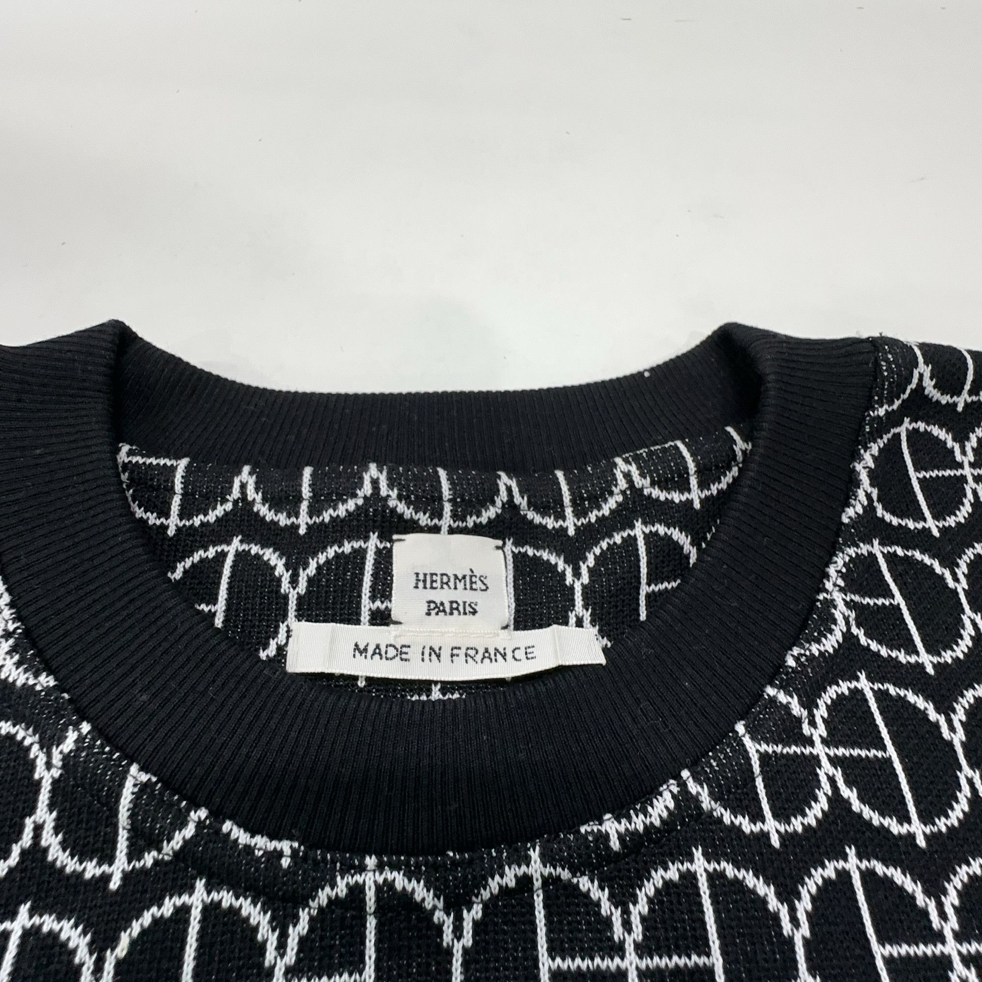 Hermes Hermès Monogram Knit Short Sleeve T-Shirt Size 34 Size XS / US 0-2 / IT 36-38 - 3 Thumbnail
