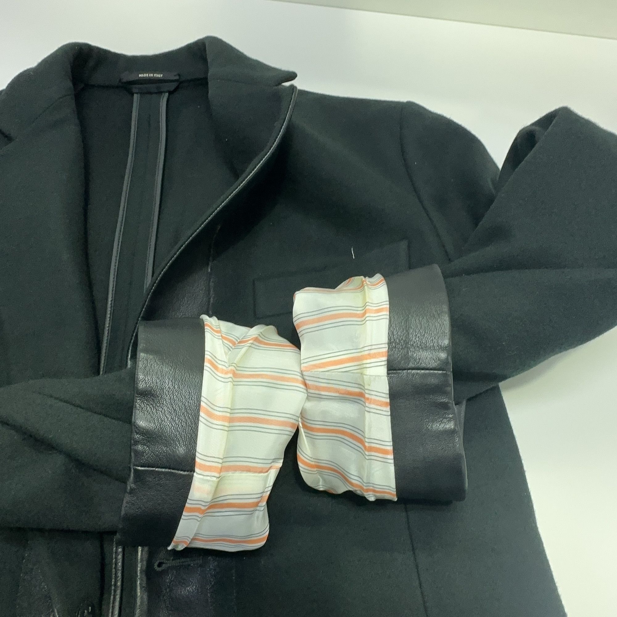 Hermes Hermès Wool Leather Trim Blazer Size 36R Size 36R - 9 Thumbnail