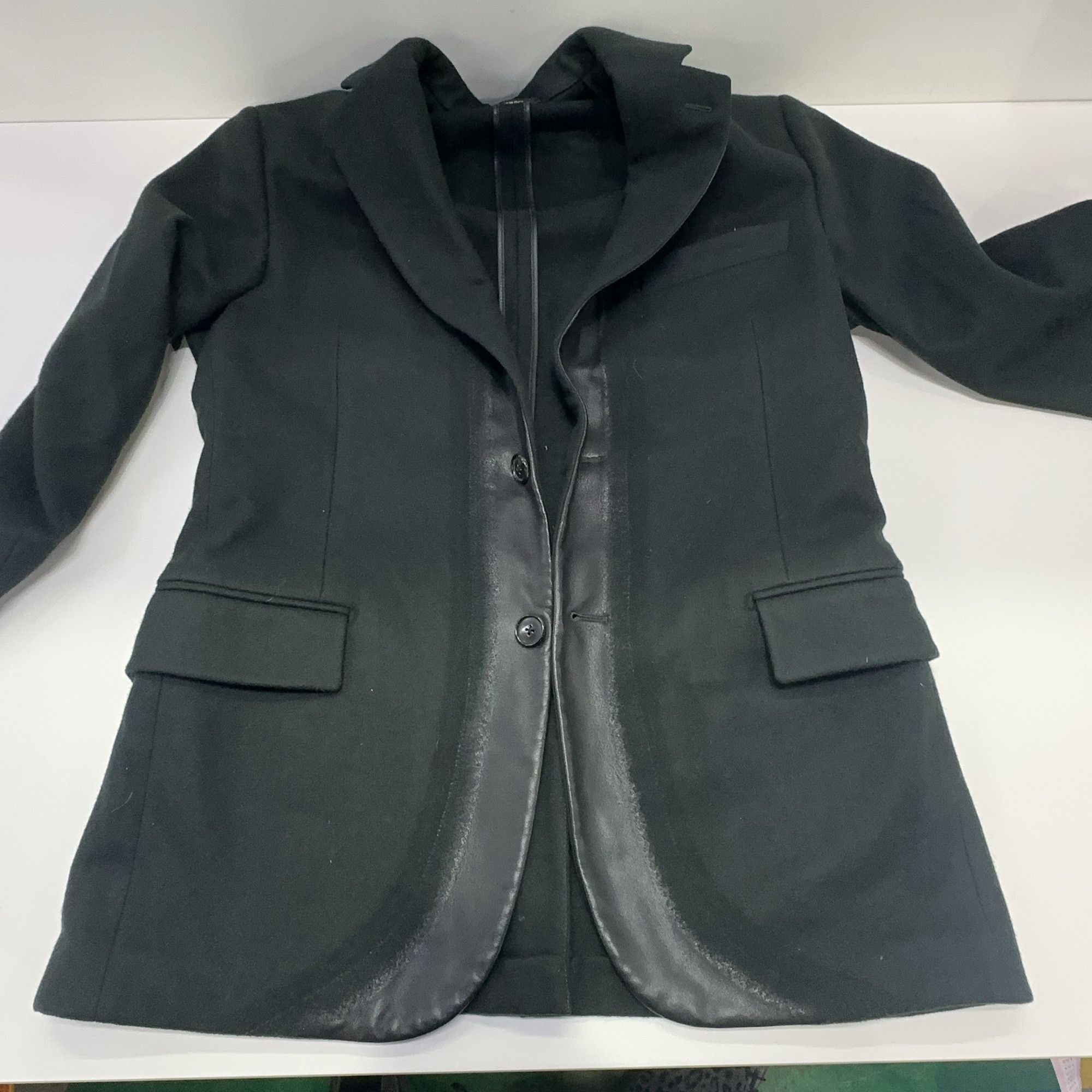 Hermes Hermès Wool Leather Trim Blazer Size 36R Size 36R - 7 Thumbnail