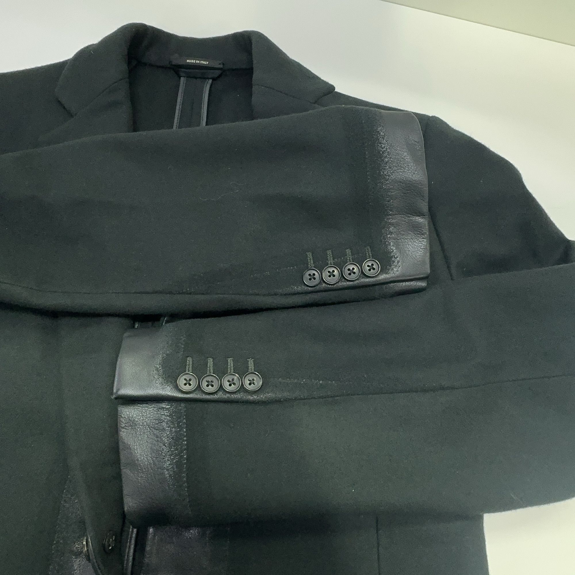 Hermes Hermès Wool Leather Trim Blazer Size 36R Size 36R - 8 Thumbnail