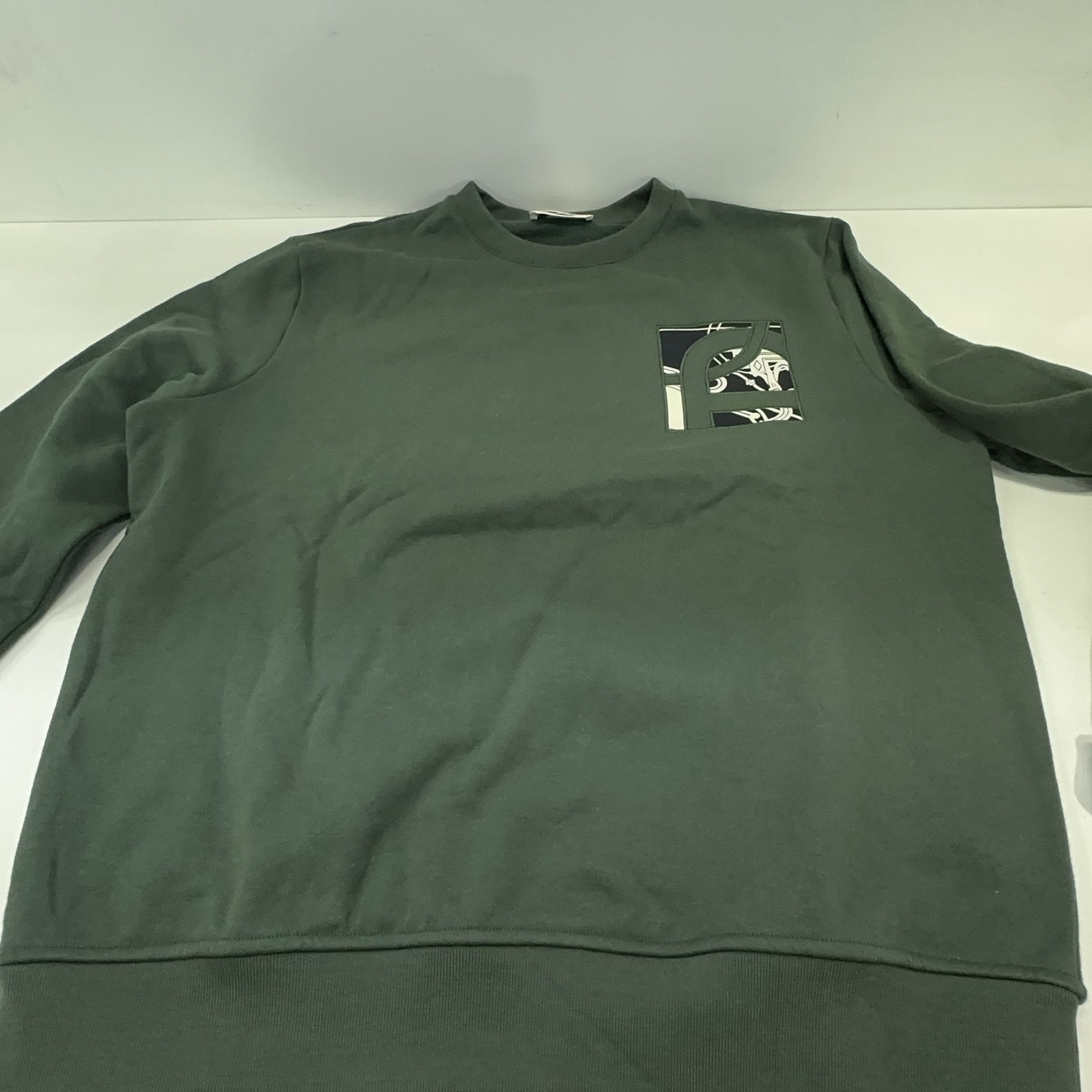Hermes Hermès Logo Patch Sweatshirt Size L Size US L / EU 52-54 / 3 - 7 Thumbnail
